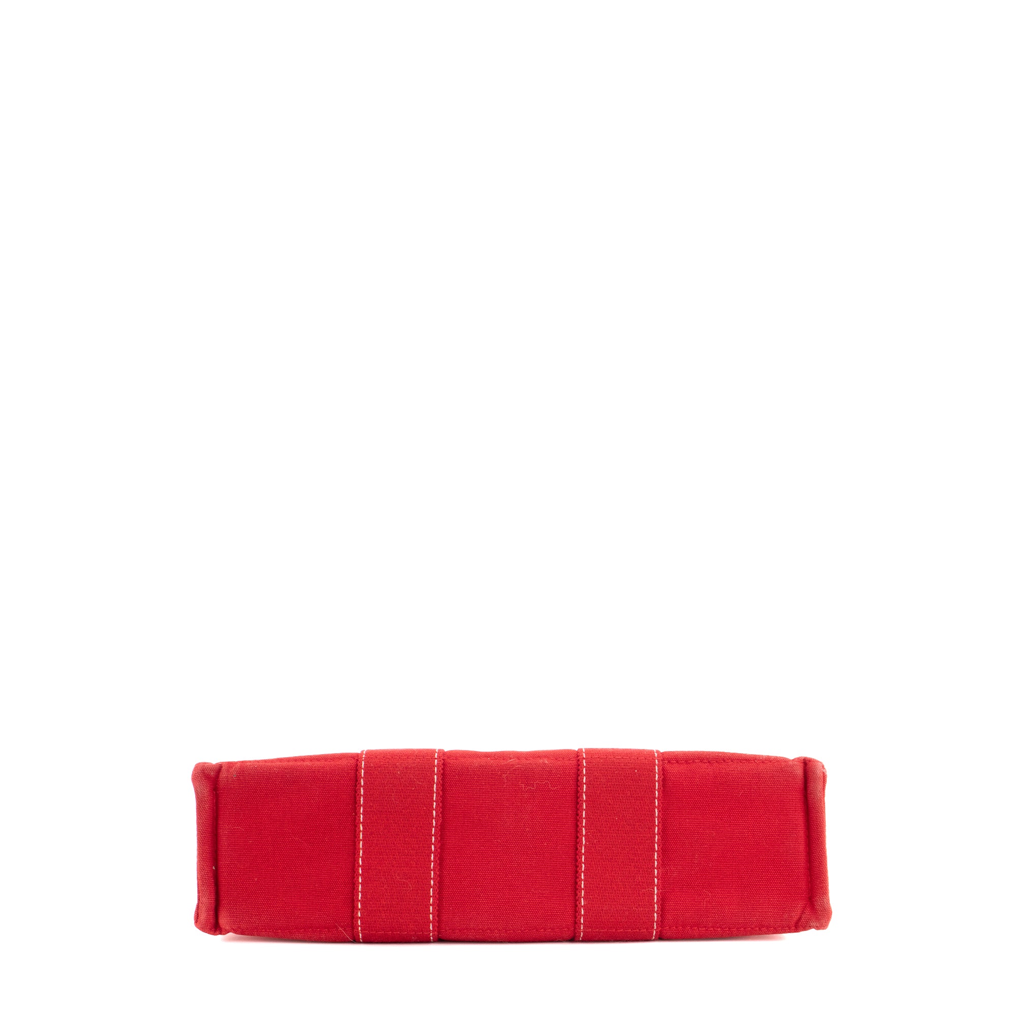 HERMÈS - Sac cabas Toto Hermès en toile rouge