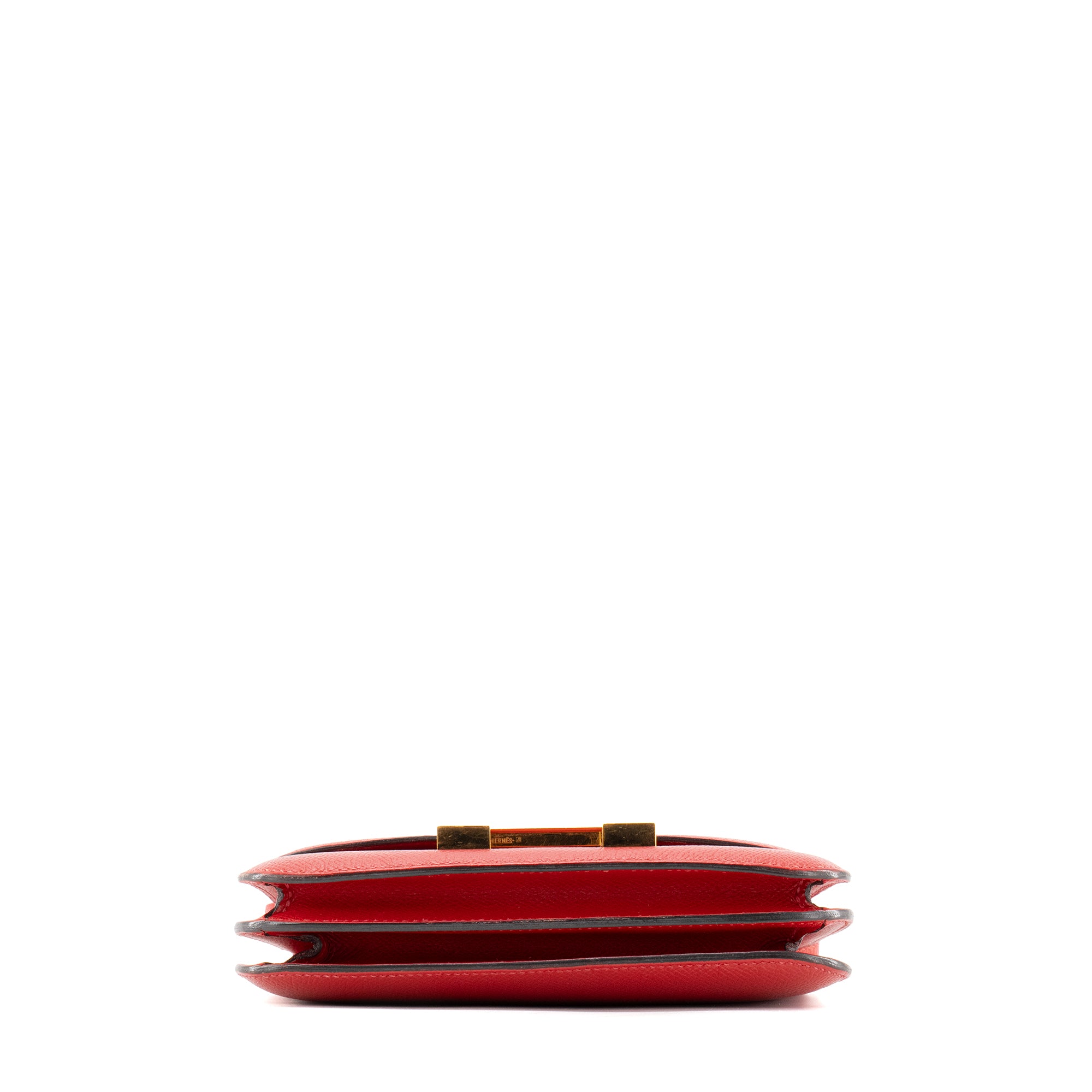 HERMÈS - Sac à bandoulière Constance 18 Hermès en cuir epsom rouge
