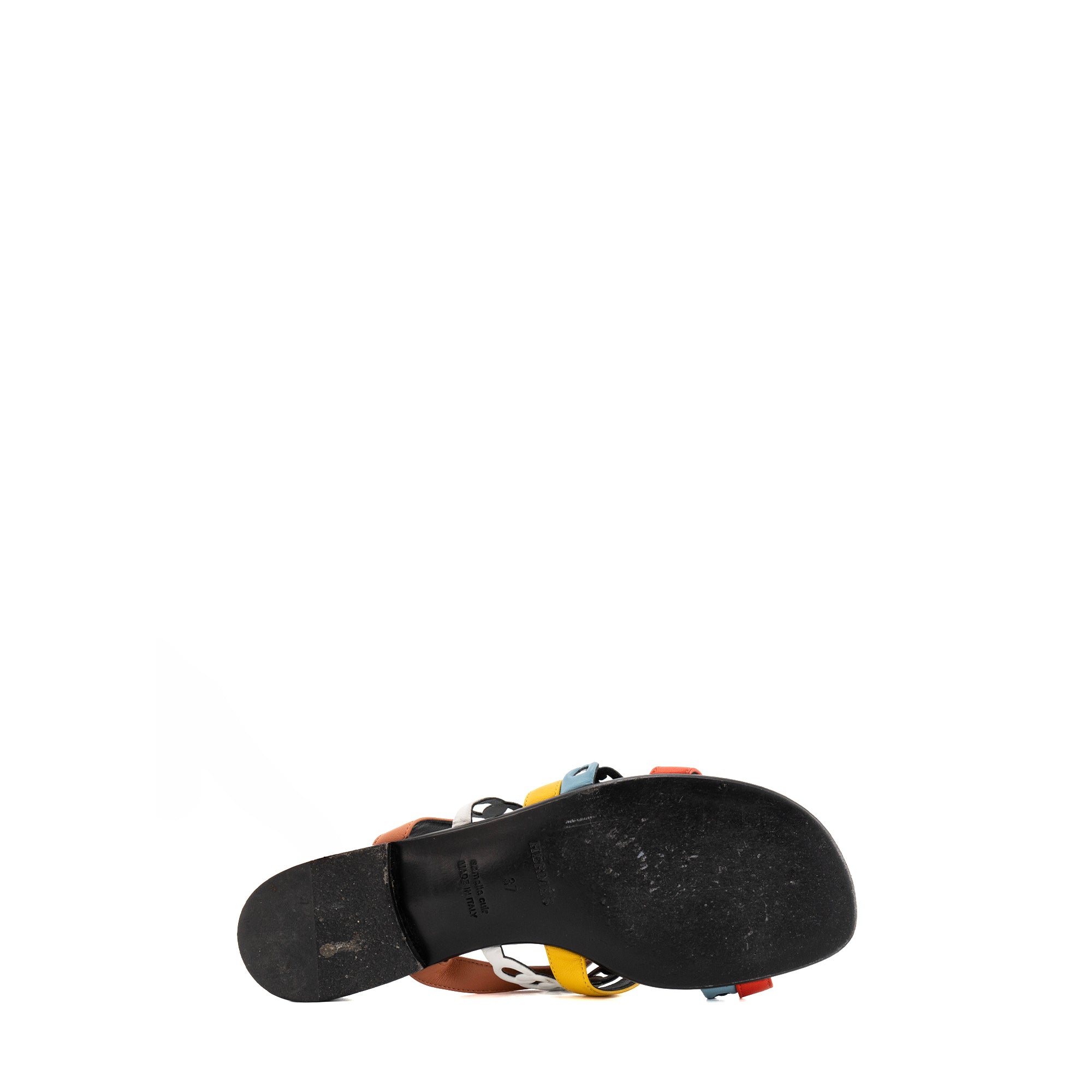 HERMÈS - Sandales Amalfi Hermès en cuir multicolore (T37)