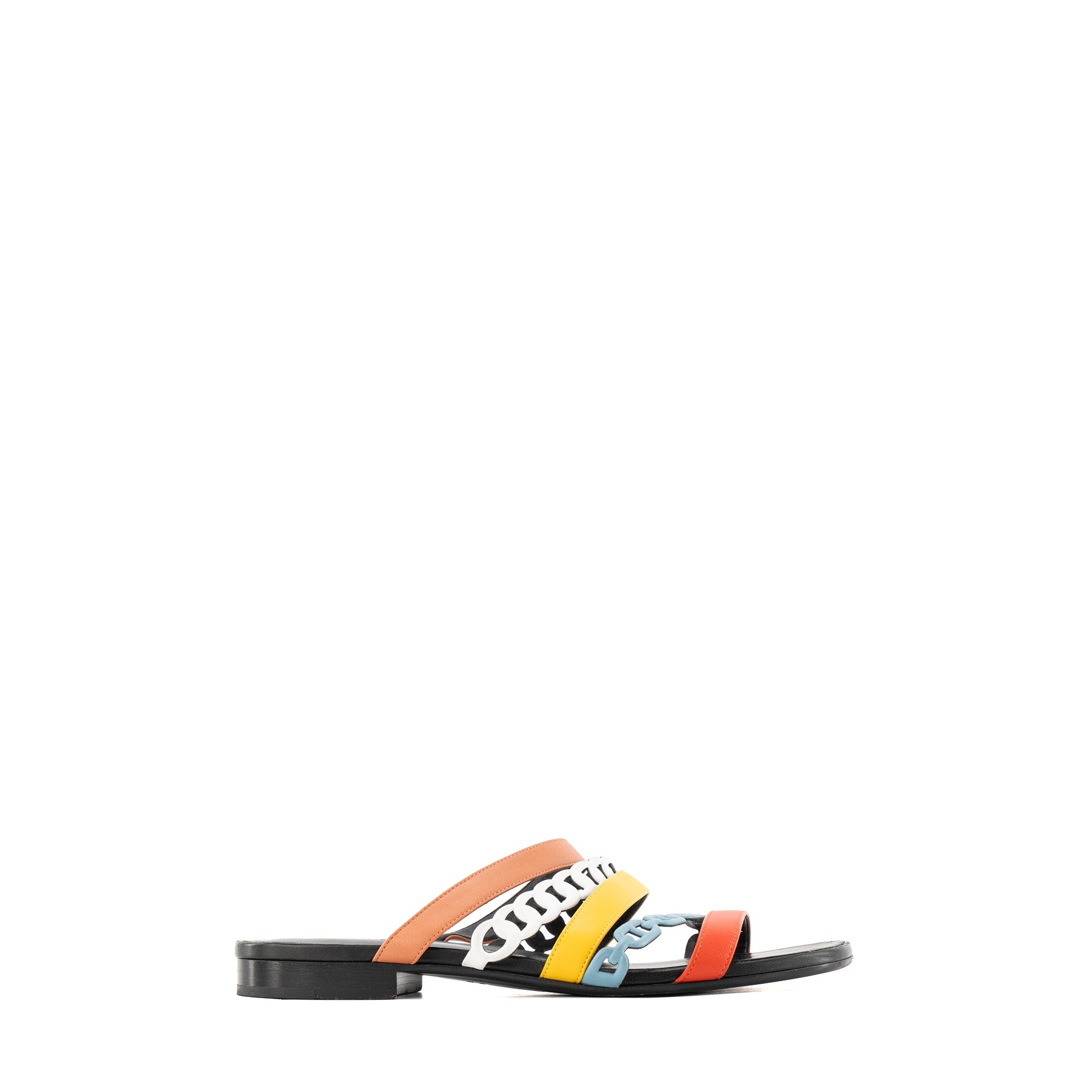 HERMÈS - Sandales Amalfi Hermès en cuir multicolore (T37)