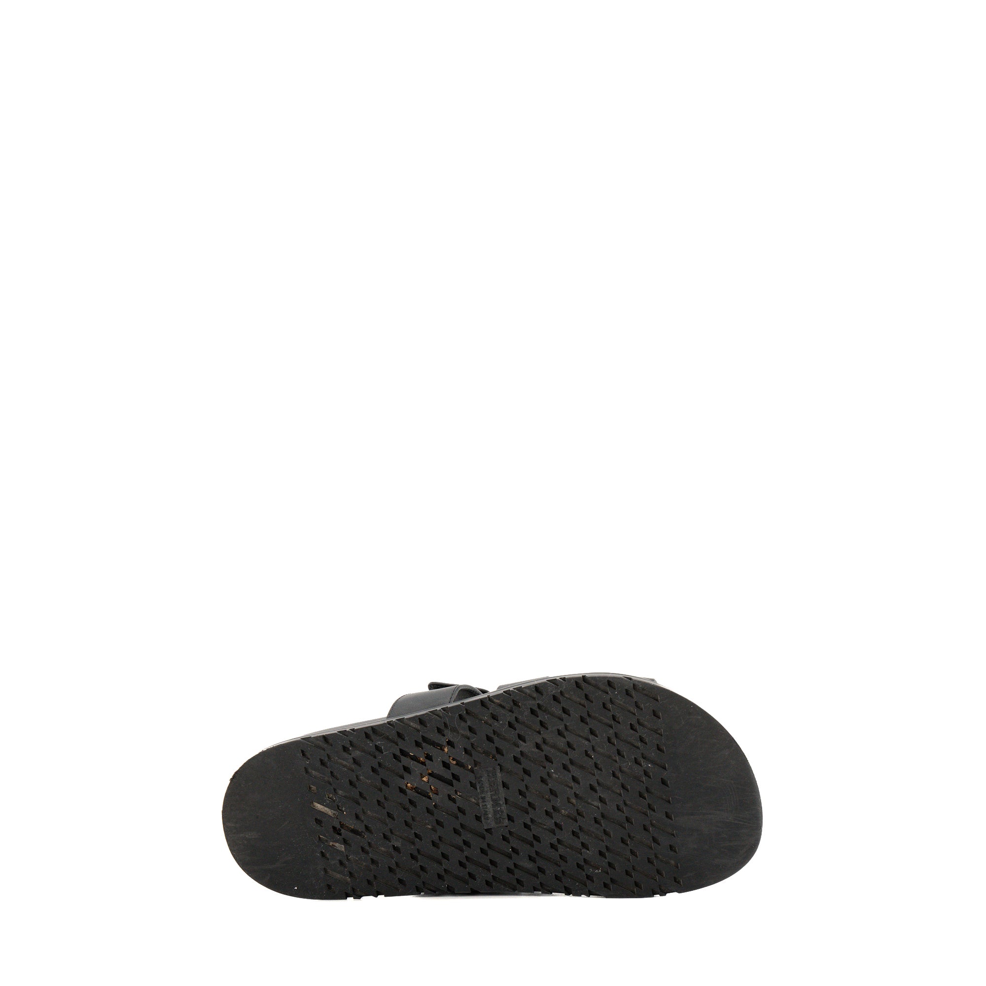 HERMÈS - Sandales Chypre Hermès en cuir lisse noir (T34,5)