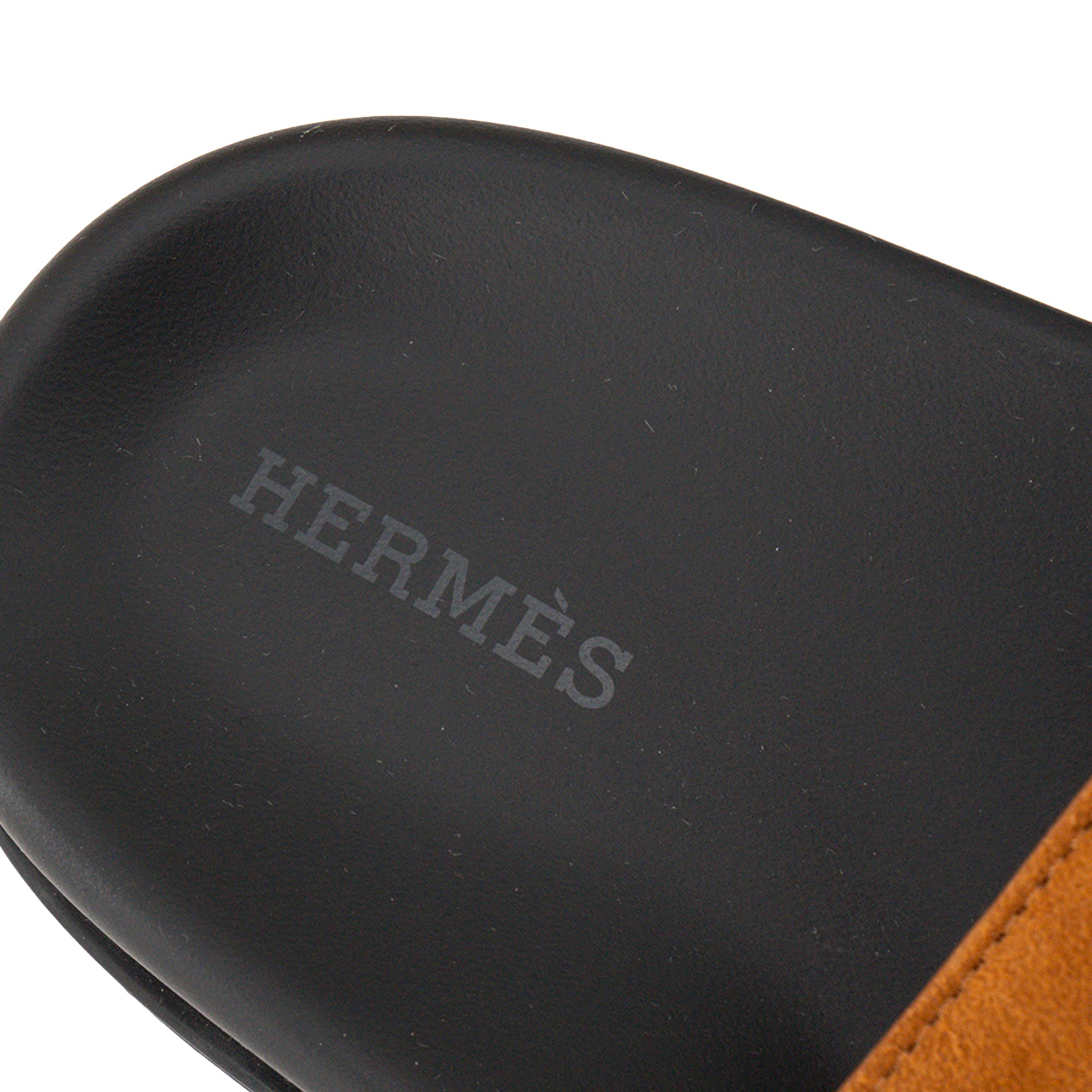 HERMÈS - Sandales Chypre Hermès en daim marron (T41)