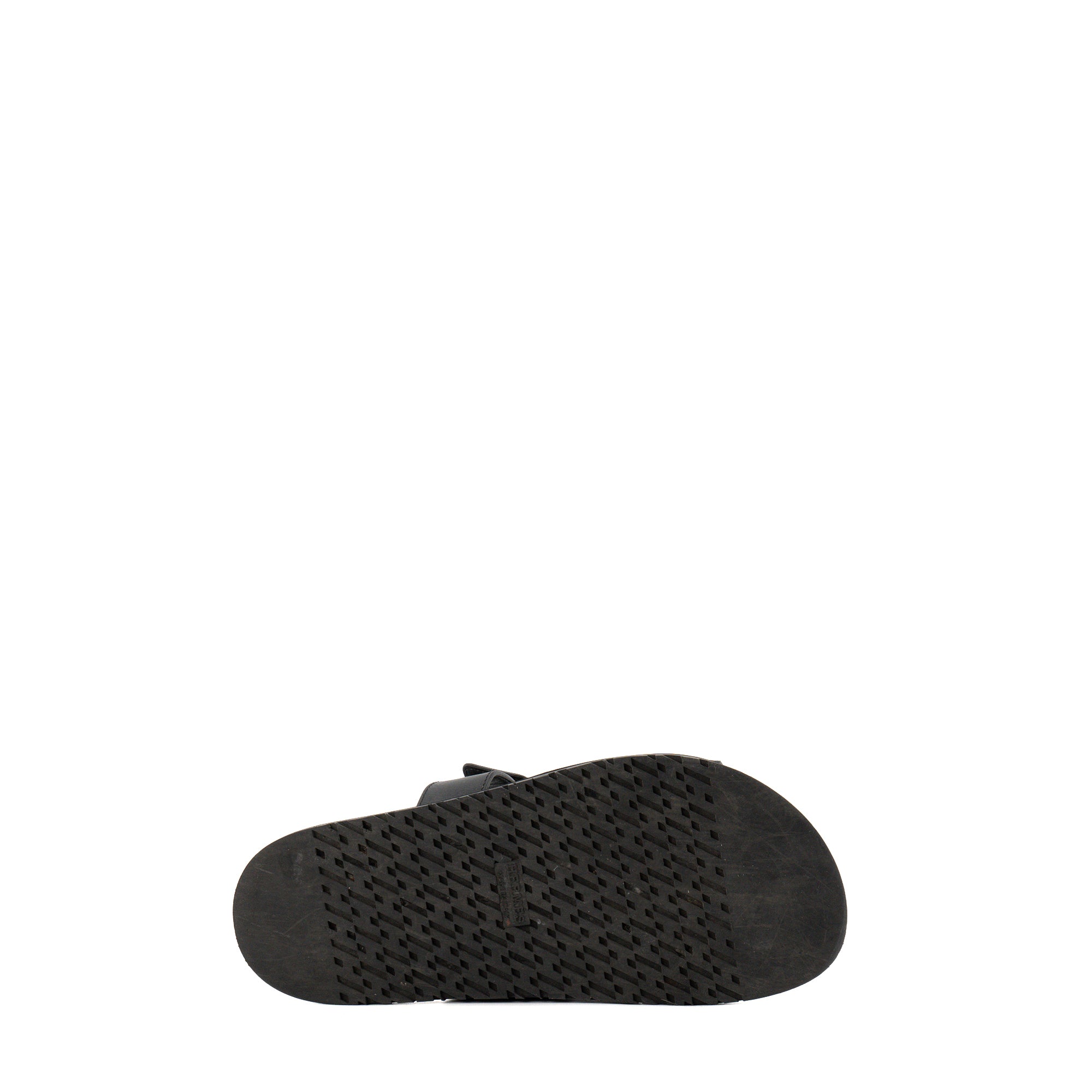 HERMÈS - Sandales Chypre Hermès en cuir lisse noir (T37)