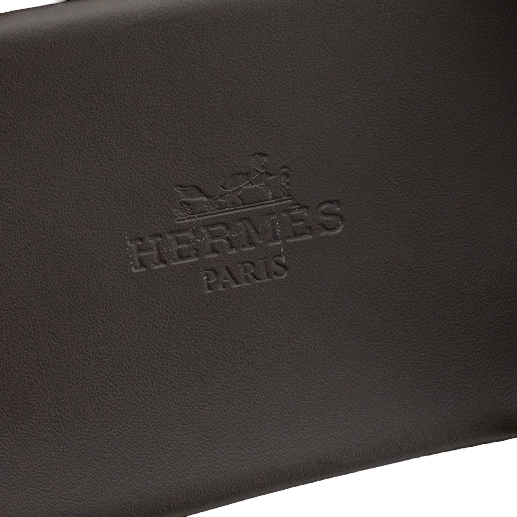 HERMÈS - Sandales Izmir Hermès en cuir grainé marron (T42)