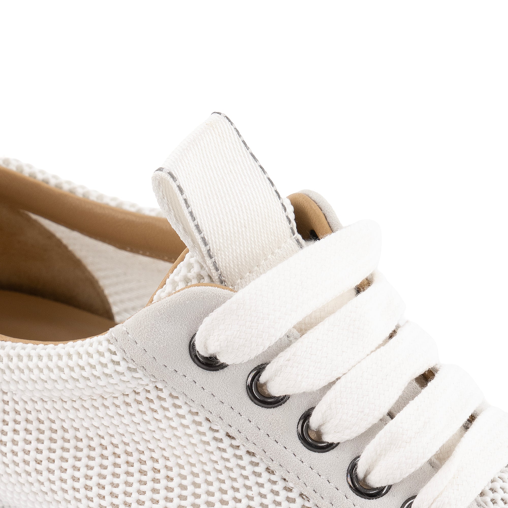 HERMÈS - Sneakers Azur Hermès en toile et daim blanc cassé (T39.5)