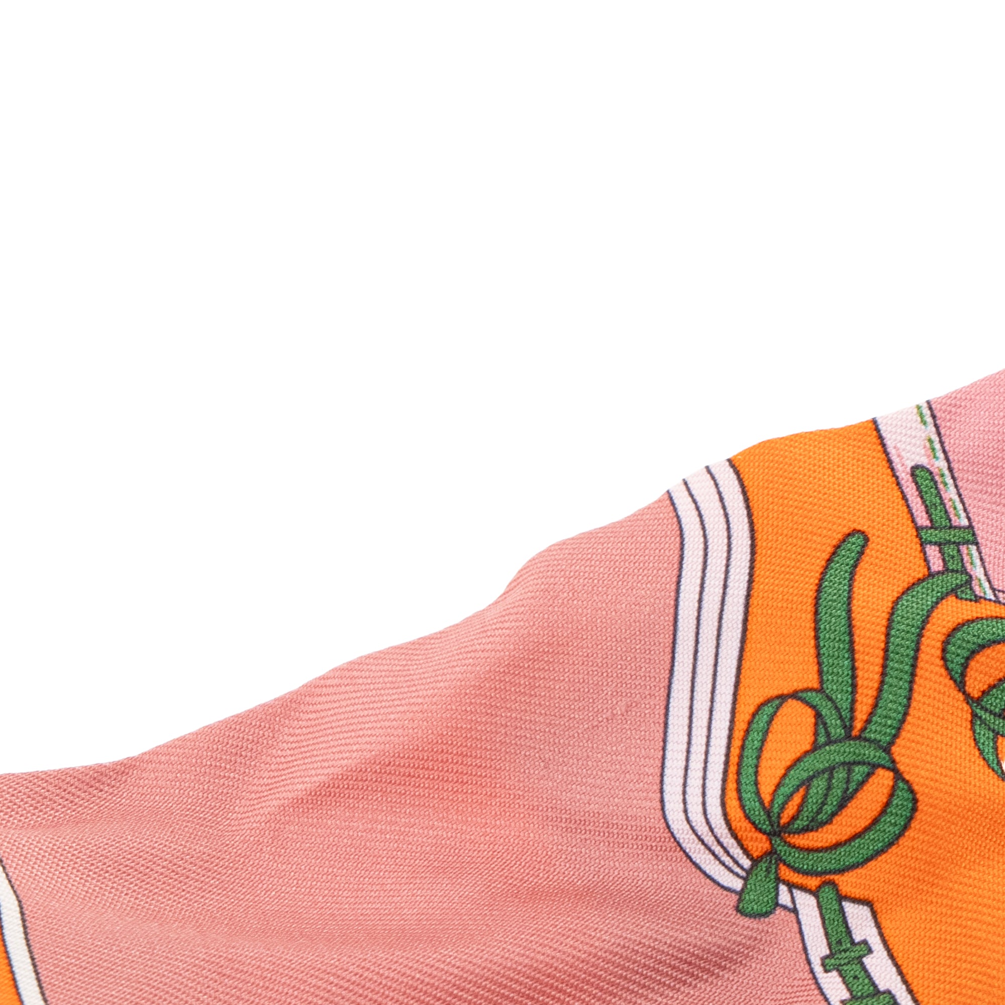 HERMÈS - Twilly Camails Hermès en soie multicolore