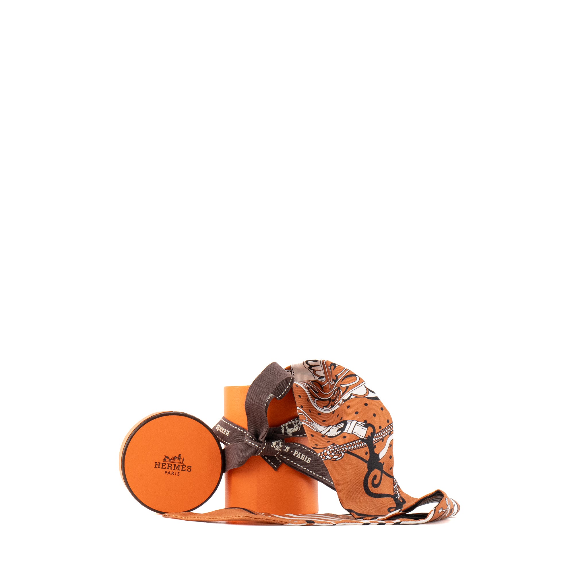 HERMÈS - Twilly Festival des Amazones Hermès en soie multicolore
