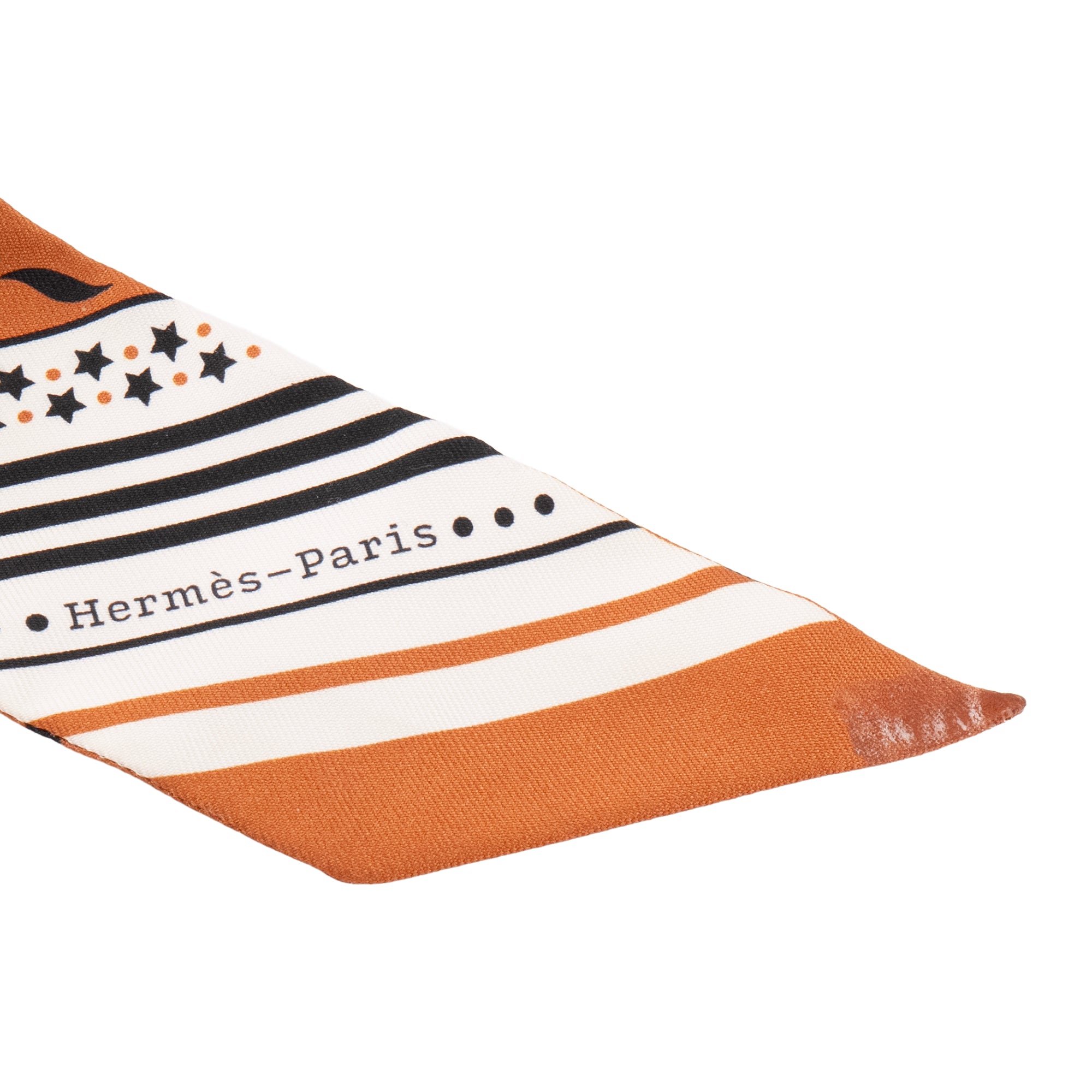 HERMÈS - Twilly Festival des Amazones Hermès en soie multicolore