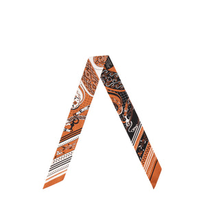 HERMÈS - Twilly Festival des Amazones Hermès en soie multicolore