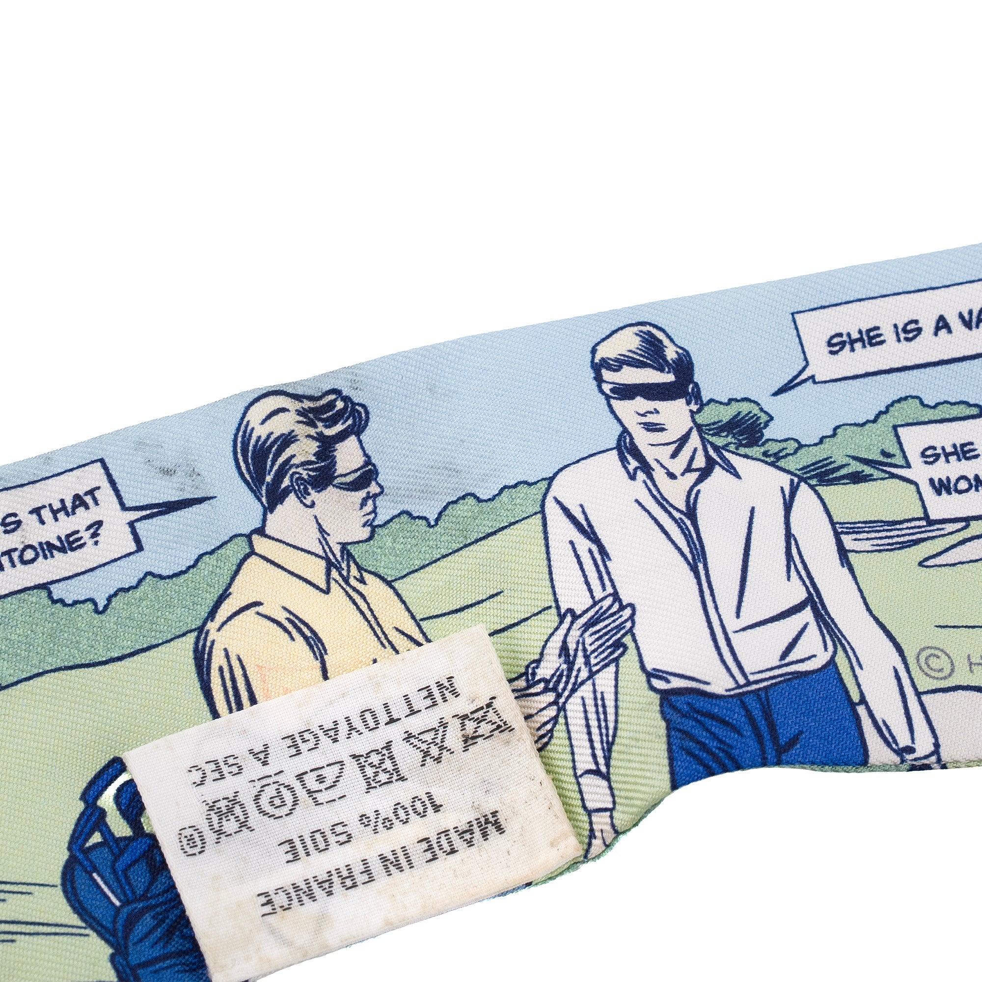 HERMÈS - Twilly Wow Hermès en soie multicolore