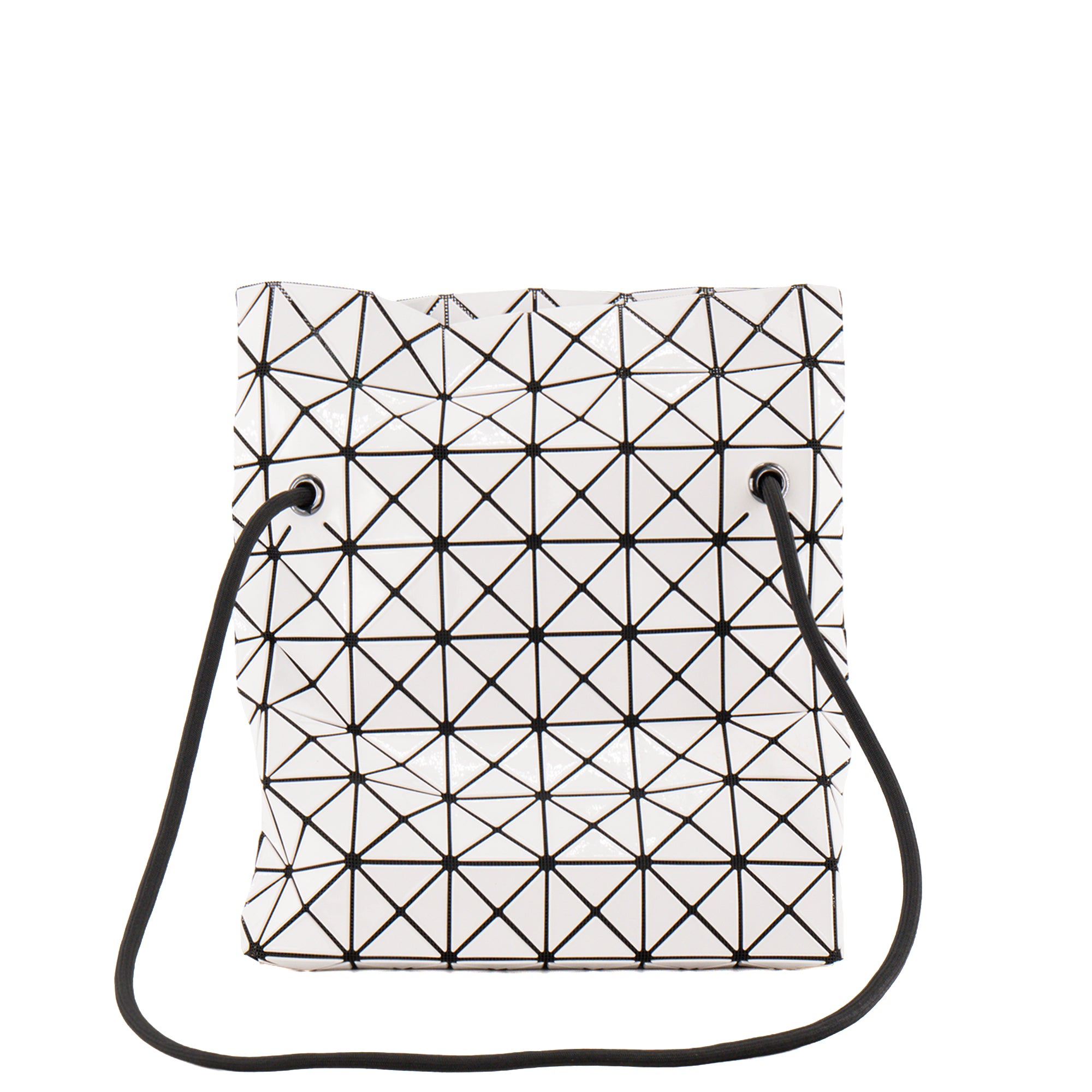 ISSEY MIYAKE - Sac à bandoulière BaoBao Issey Miyake en plastique blanc et toile noire