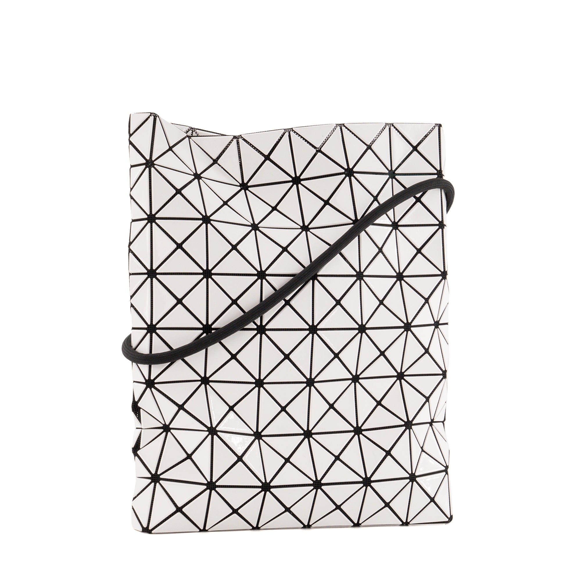 ISSEY MIYAKE - Sac à bandoulière BaoBao Issey Miyake en plastique blanc et toile noire