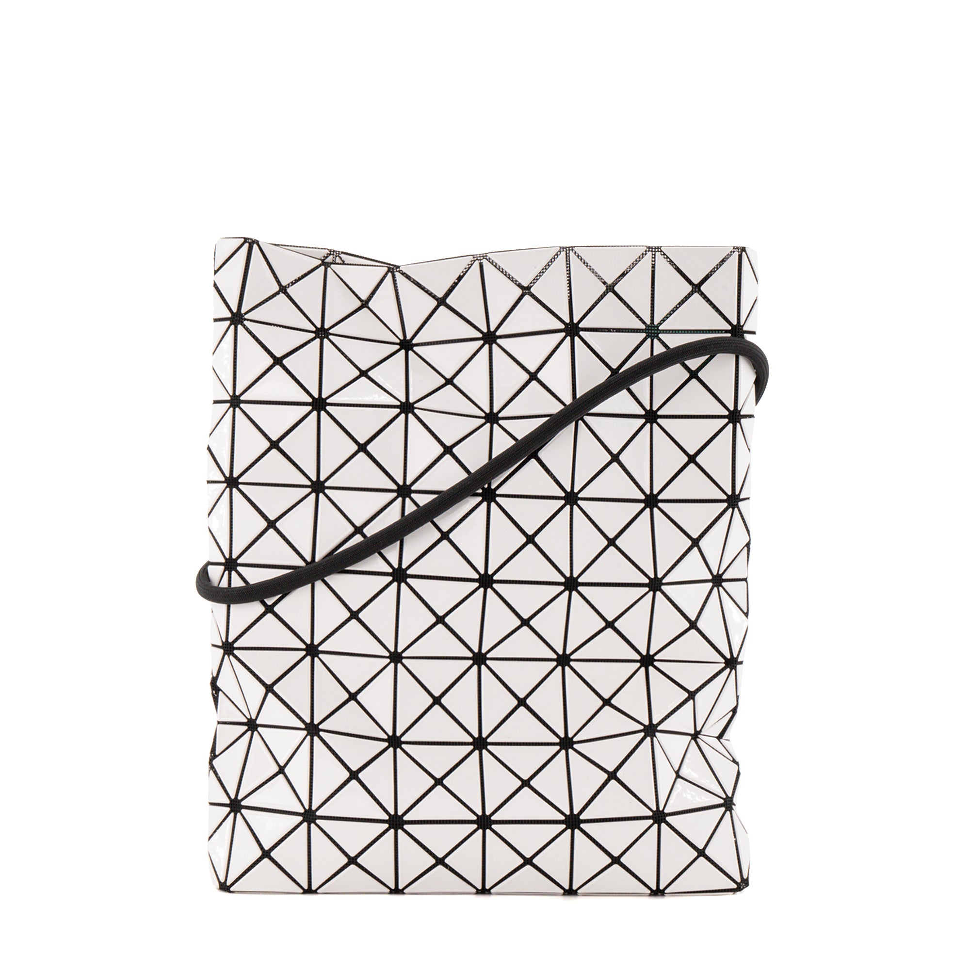 ISSEY MIYAKE - Sac à bandoulière BaoBao Issey Miyake en plastique blanc et toile noire