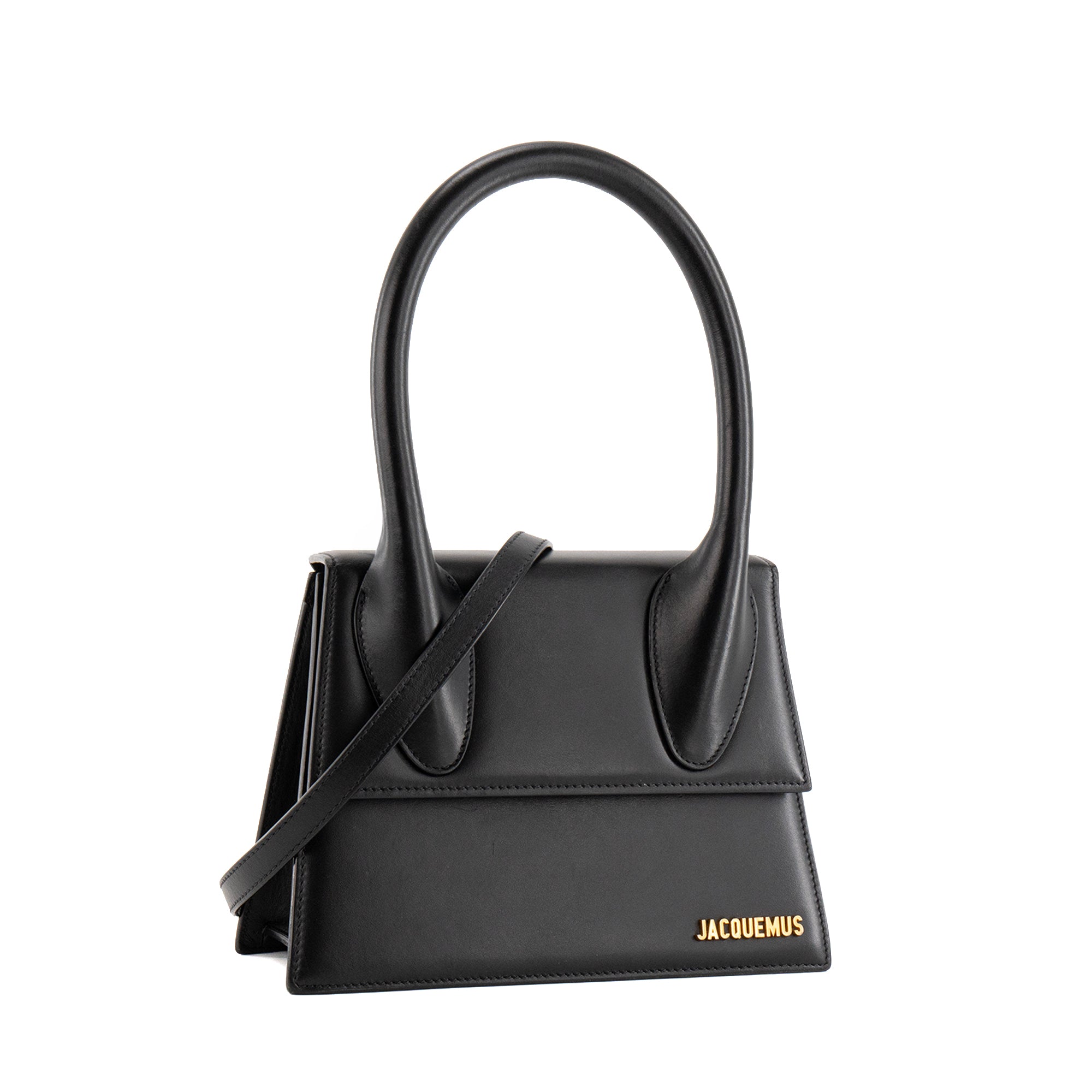 JACQUEMUS - Sac à bandoulière Le Grand Chiquito Jacquemus en cuir noir