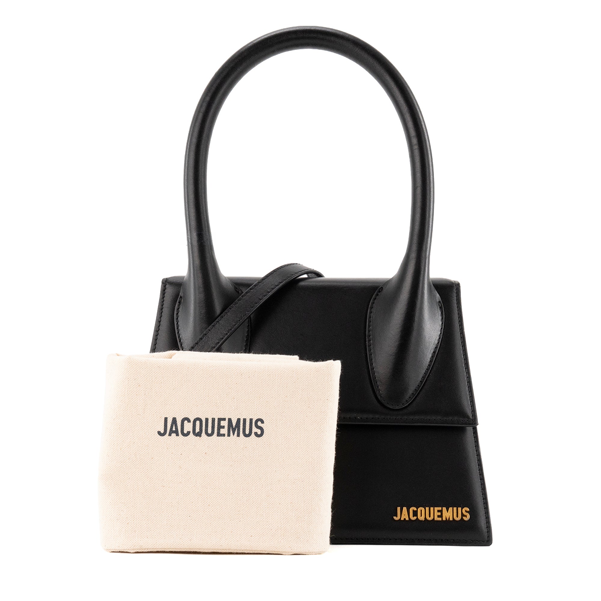 JACQUEMUS - Sac à bandoulière Le Grand Chiquito Jacquemus en cuir noir