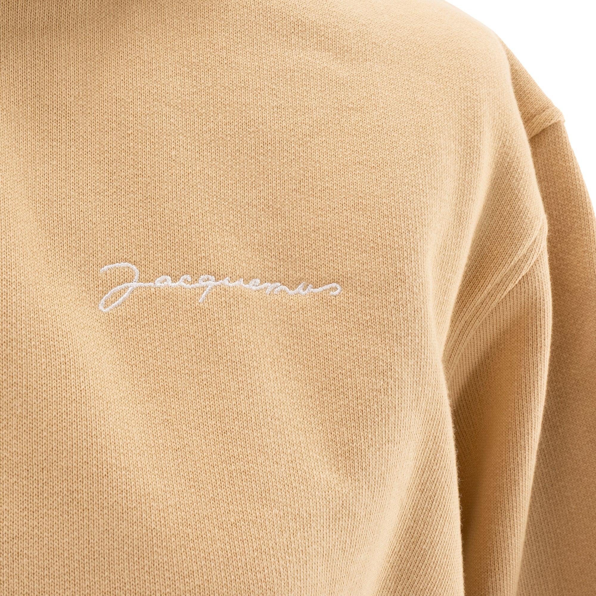 JACQUEMUS - Le Sweatshirt Brodé Jacquemus en coton beige (XXS)