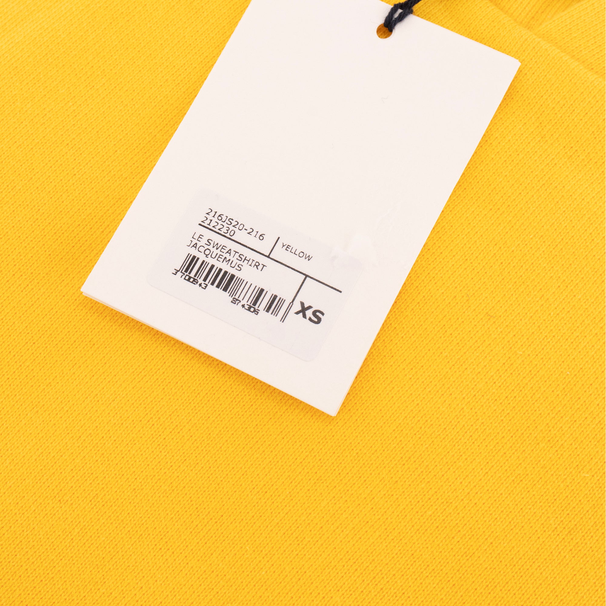 JACQUEMUS - Le Sweatshirt Jacquemus en coton jaune (XS)