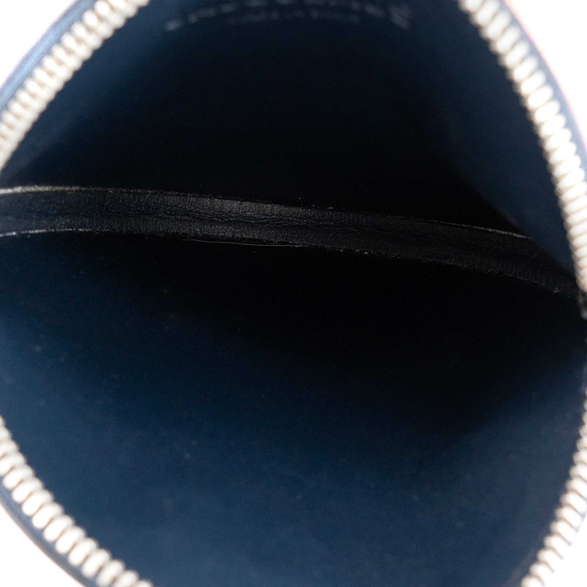 JACQUEMUS - Porte-monnaie Le Pitchou Jacquemus en cuir lisse bleu marine