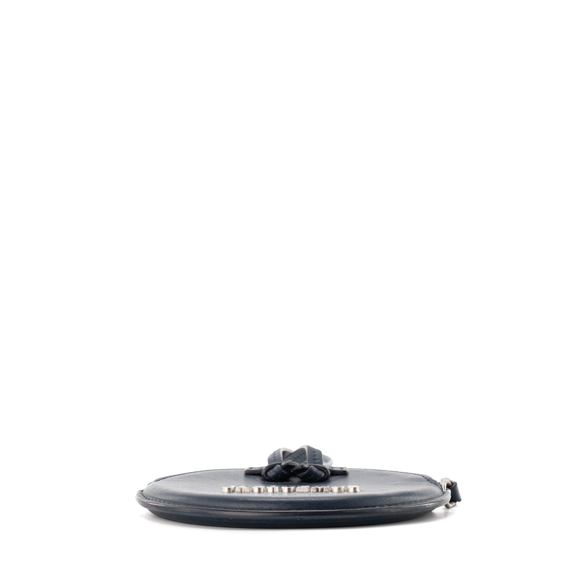 JACQUEMUS - Porte-monnaie Le Pitchou Jacquemus en cuir lisse bleu marine