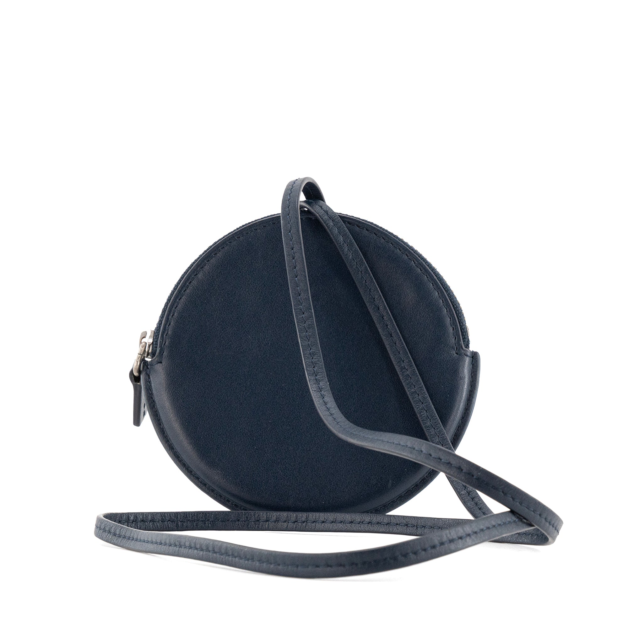 JACQUEMUS - Porte-monnaie Le Pitchou Jacquemus en cuir lisse bleu marine