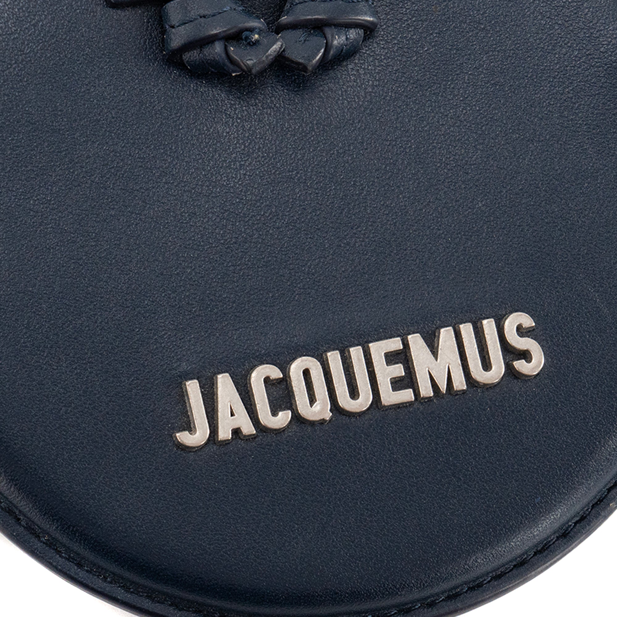 JACQUEMUS - Porte-monnaie Le Pitchou Jacquemus en cuir lisse bleu marine