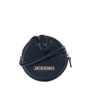 JACQUEMUS - Porte-monnaie Le Pitchou Jacquemus en cuir lisse bleu marine
