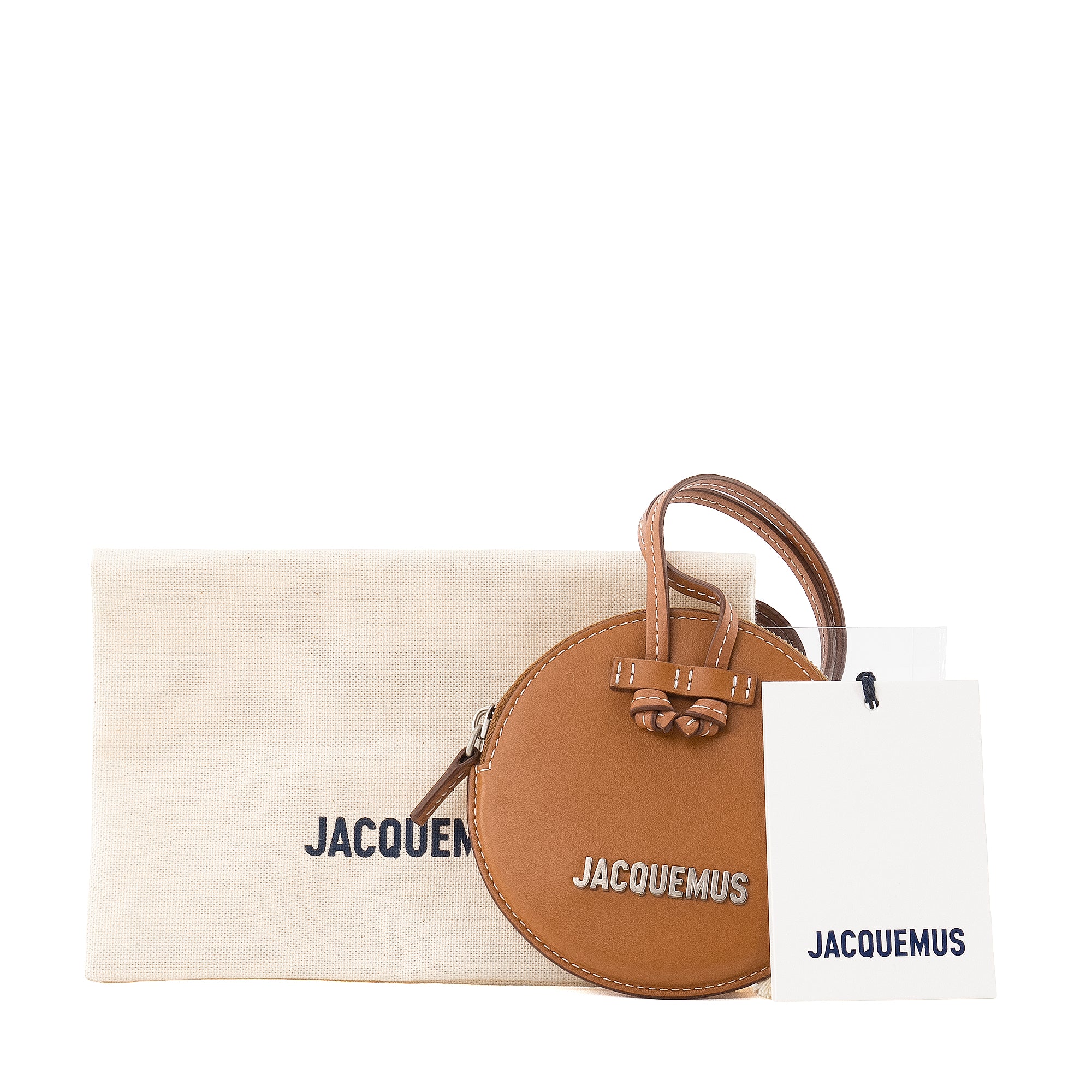 JACQUEMUS - Porte-monnaie Le Pitchou Jacquemus en cuir marron
