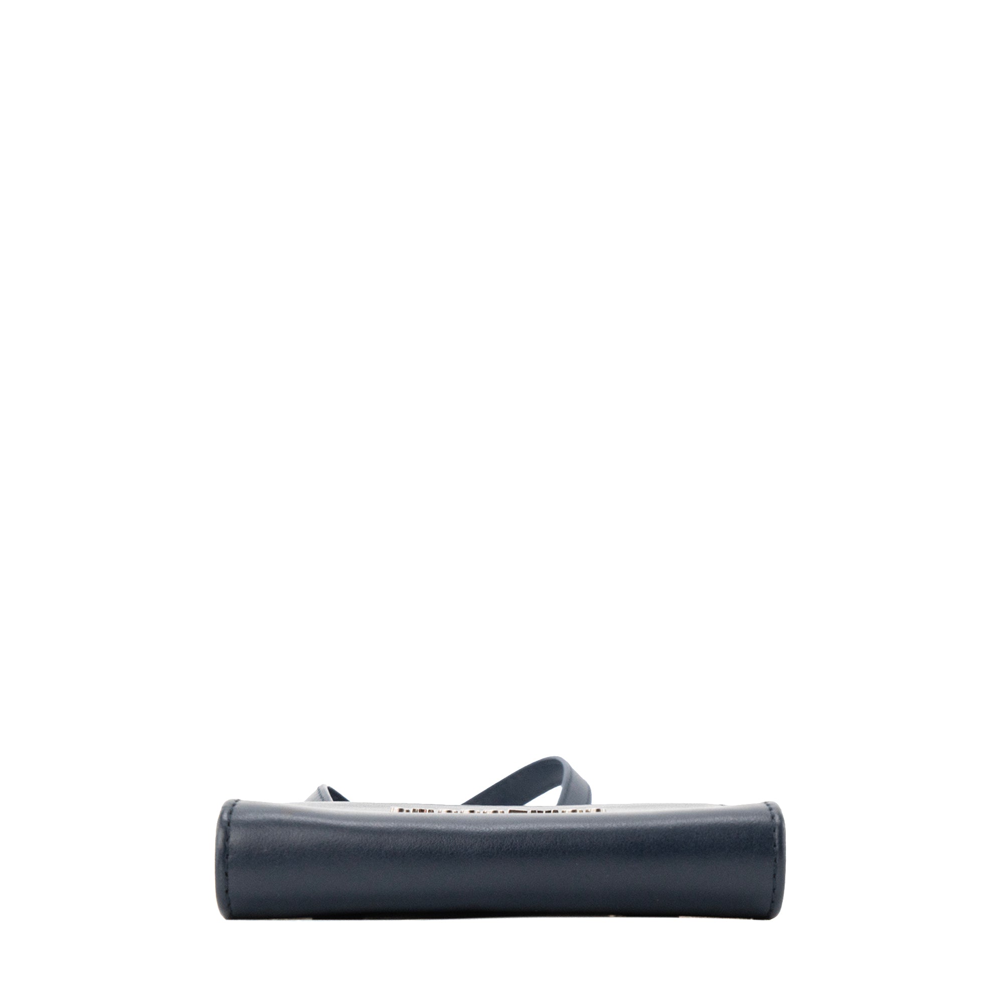 JACQUEMUS - Portefeuille à bandoulière Jacquemus en cuir lisse bleu marine