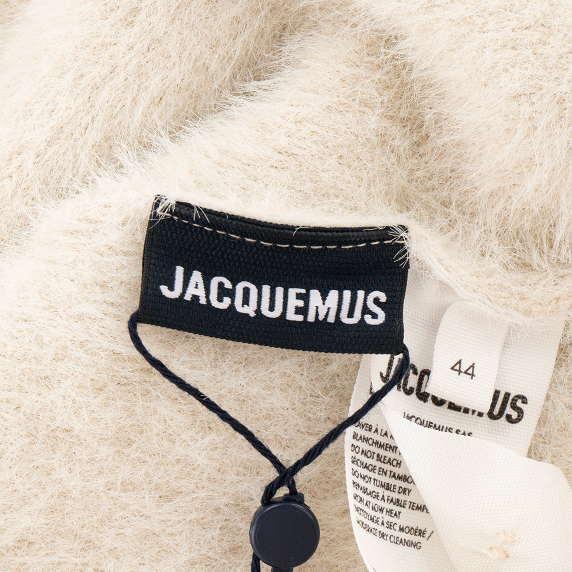 JACQUEMUS - Jacquemus Le Polo Neve Beige Knit Sweater (Size 44)