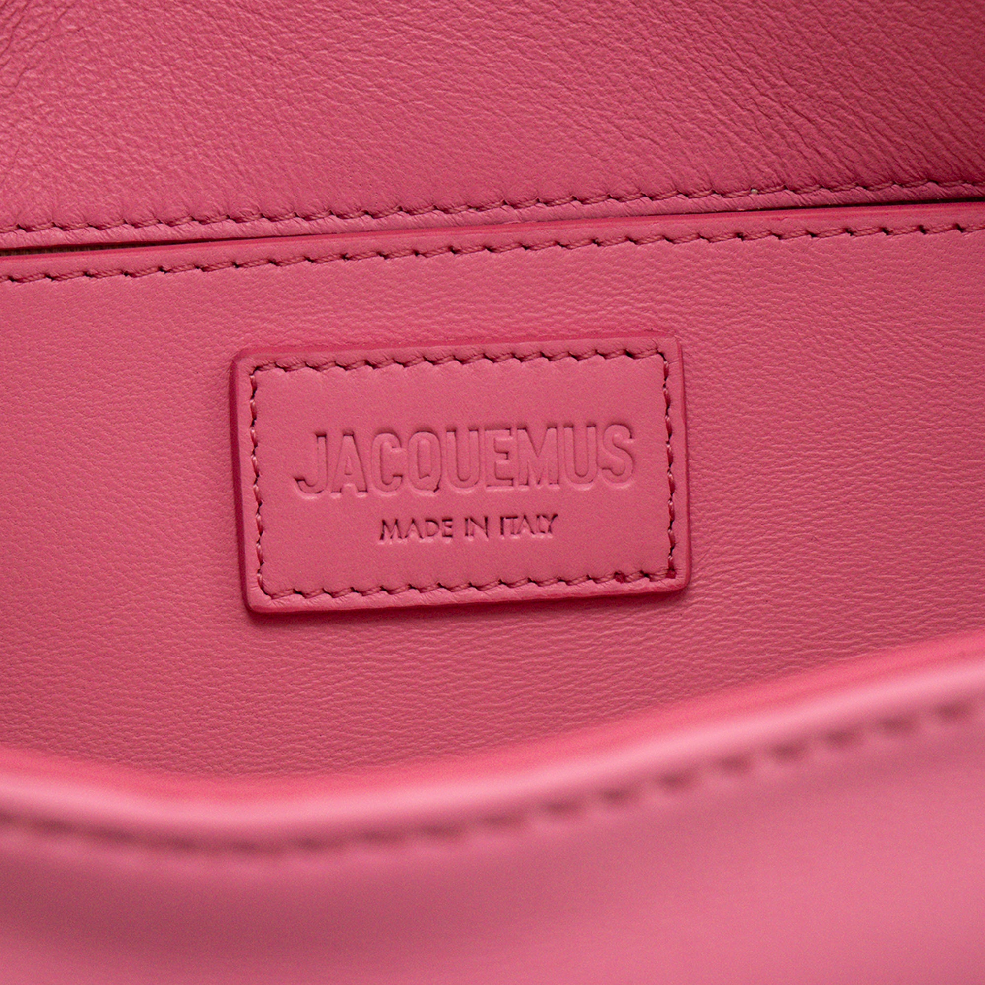 JACQUEMUS - Sac à bandoulière Bambimou Jacquemus en cuir lisse rose