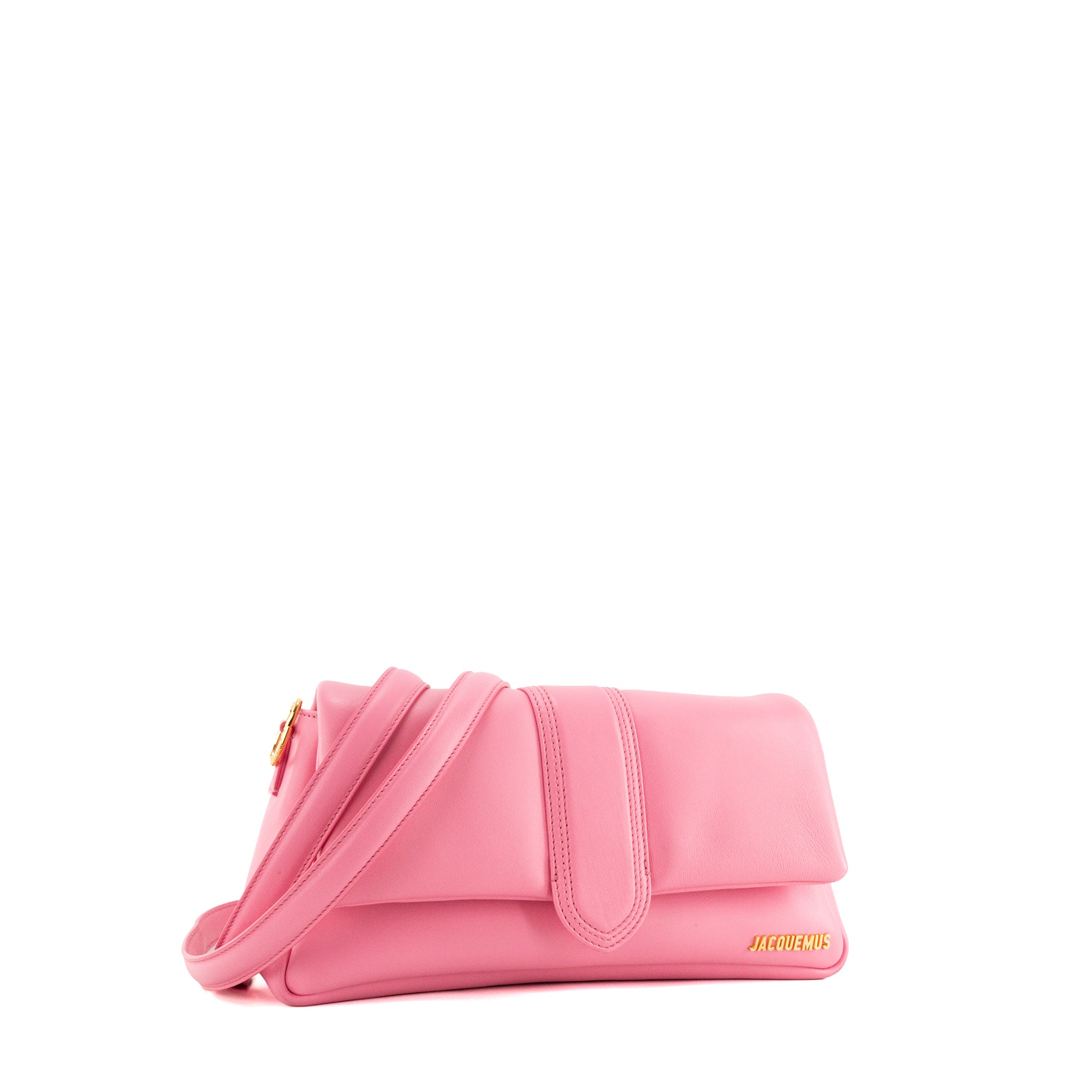 JACQUEMUS - Sac à bandoulière Bambimou Jacquemus en cuir lisse rose