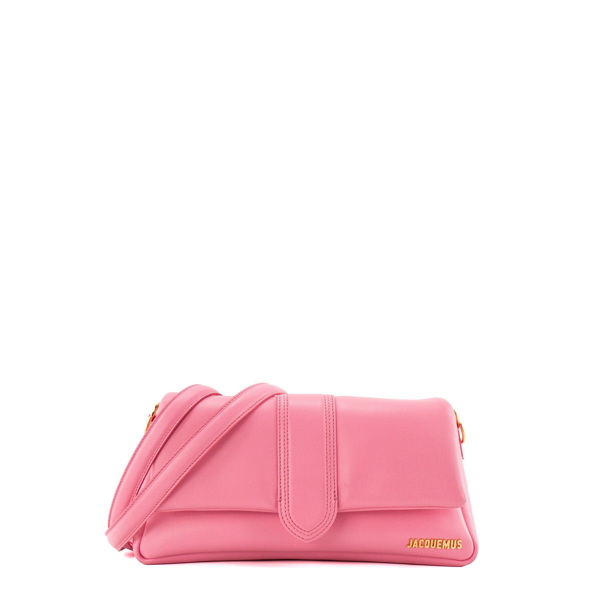 JACQUEMUS - Sac à bandoulière Bambimou Jacquemus en cuir lisse rose