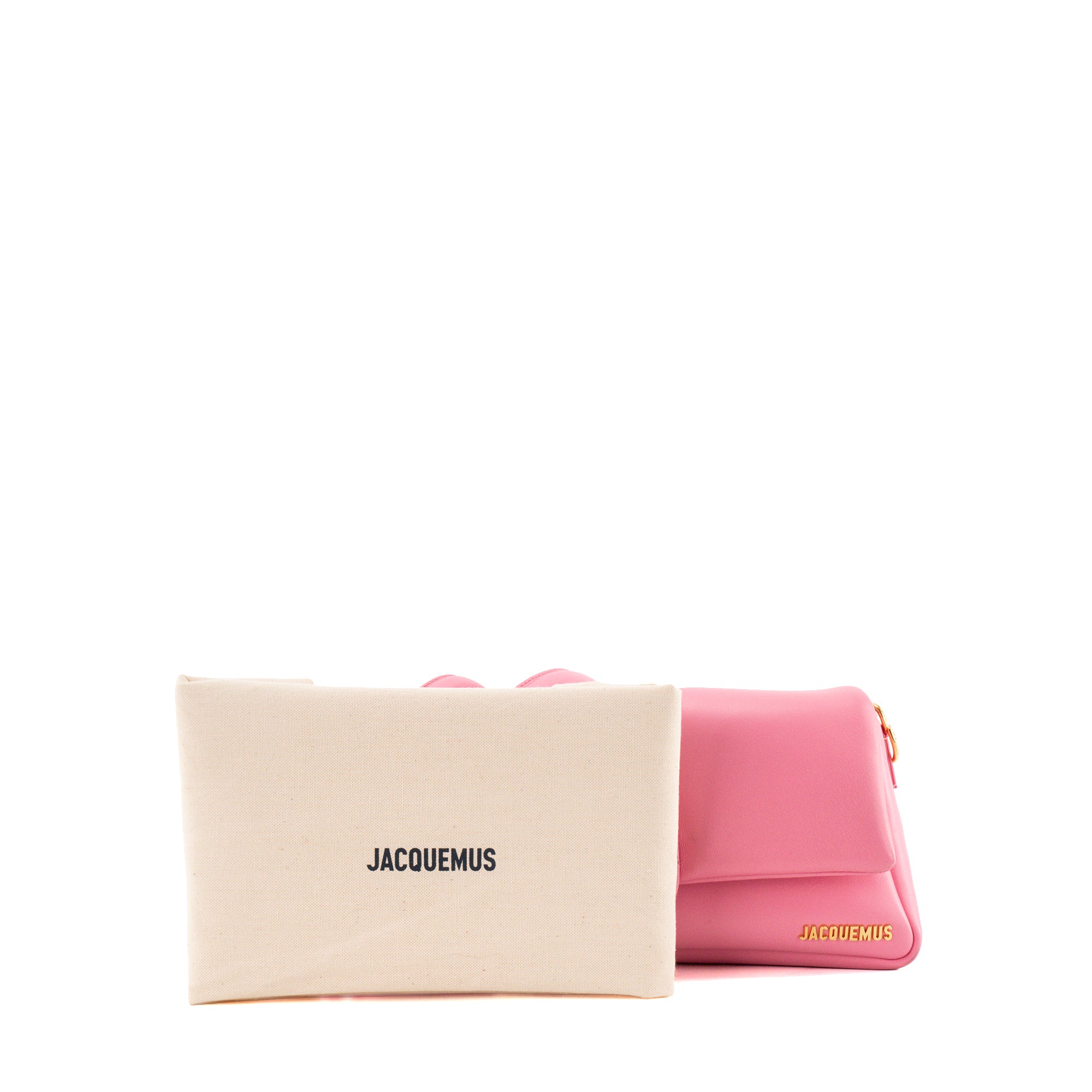 JACQUEMUS - Sac à bandoulière Bambimou Jacquemus en cuir lisse rose