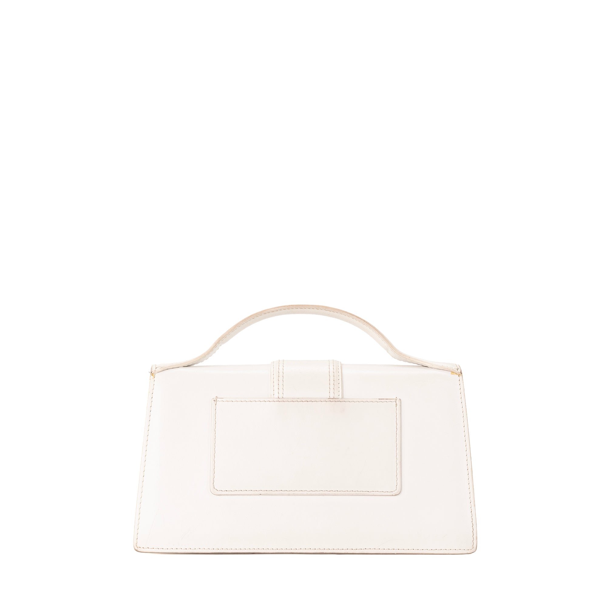 JACQUEMUS - Sac à bandoulière Bambino Jacquemus en cuir lisse blanc