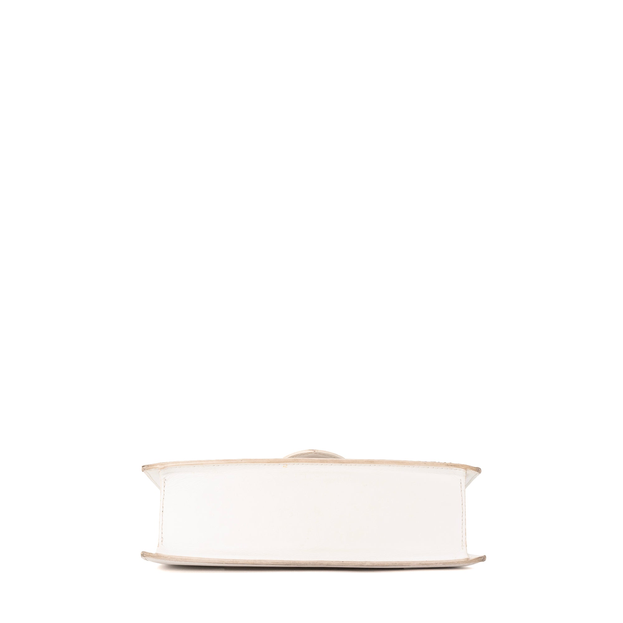 JACQUEMUS - Sac à bandoulière Bambino Jacquemus en cuir lisse blanc