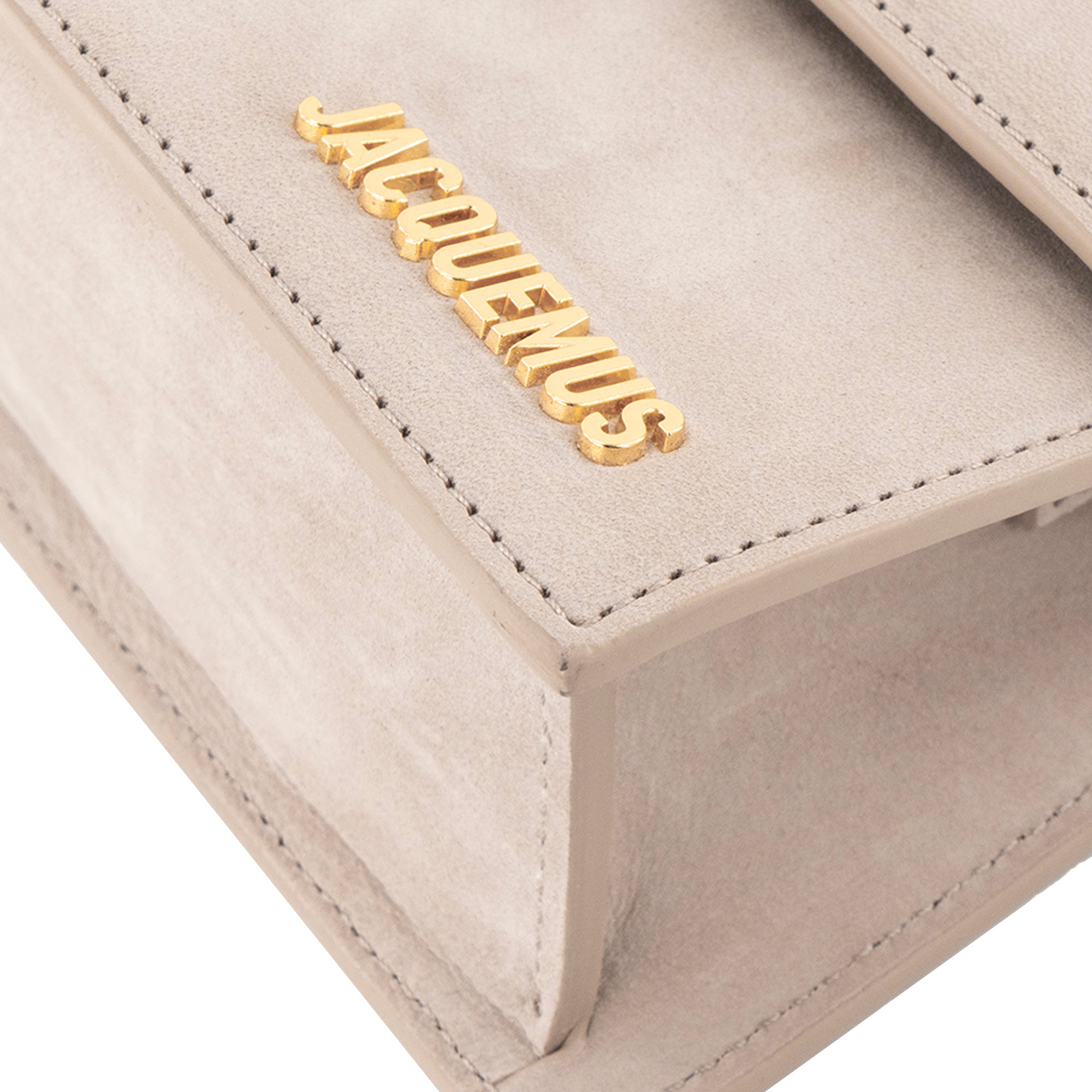 JACQUEMUS - Sac à bandoulière Le Grand Bambino Jacquemus en cuir suède gris