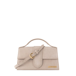 JACQUEMUS - Sac à bandoulière Le Grand Bambino Jacquemus en cuir suède gris