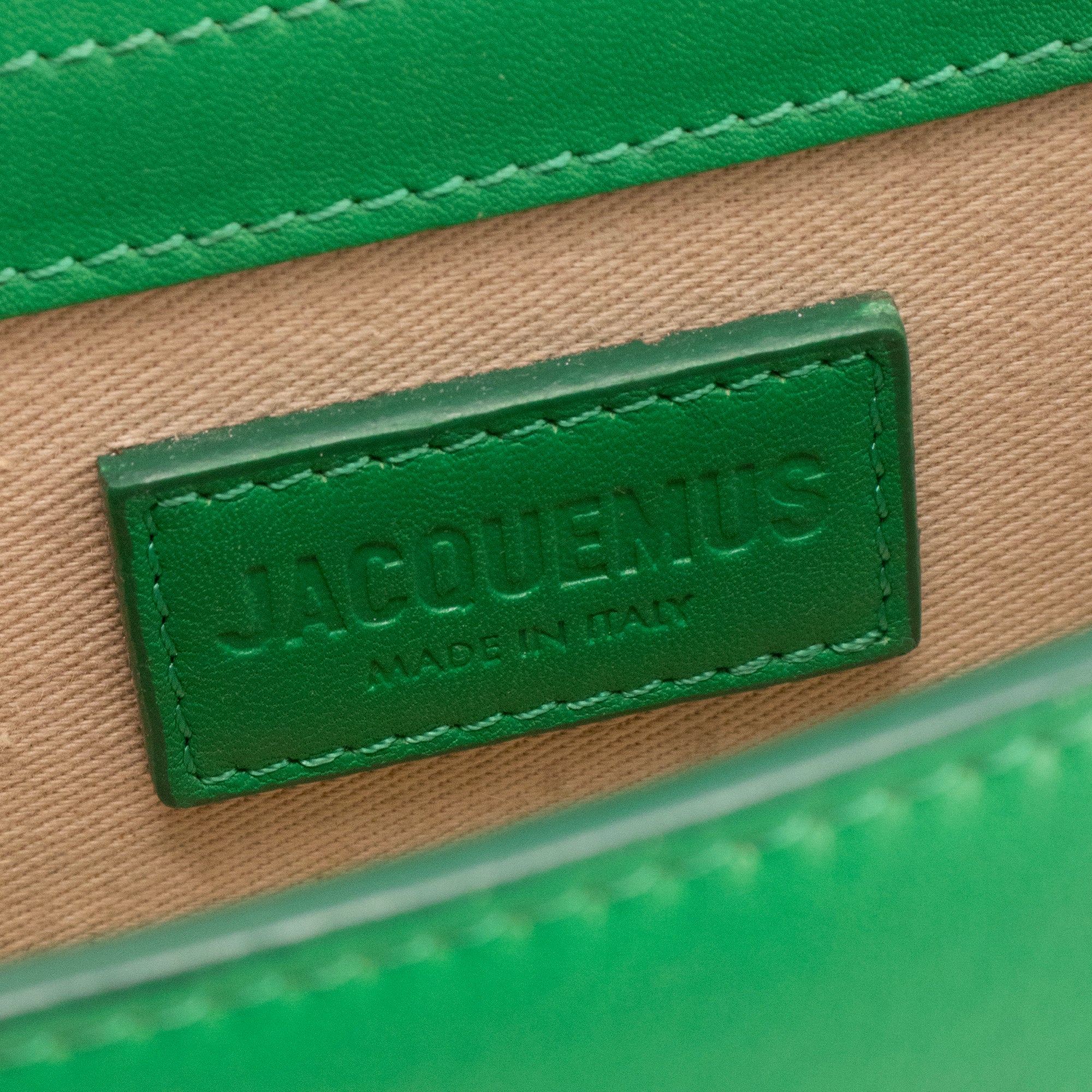 JACQUEMUS - Sac à bandoulière Bambino Jacquemus en cuir vert