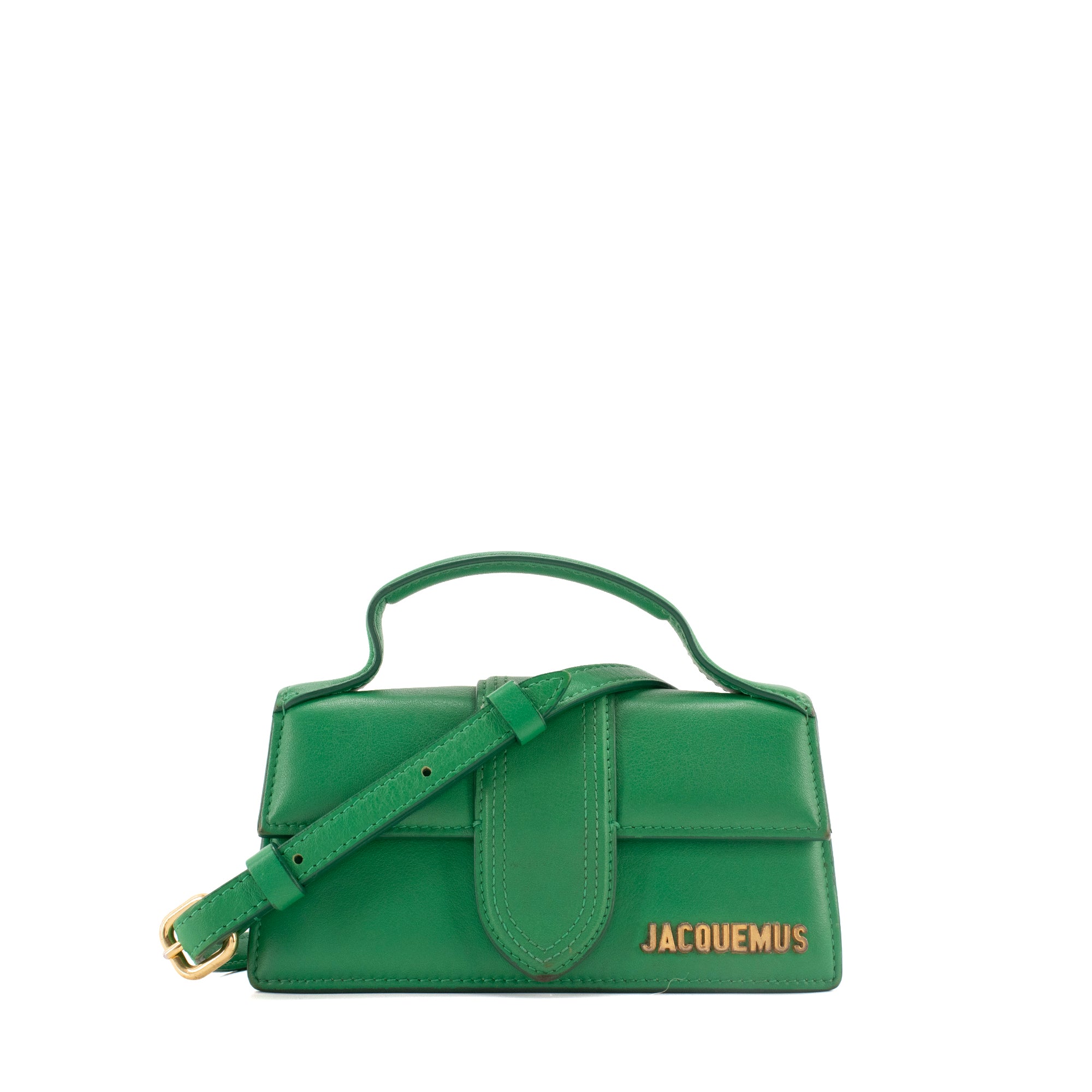 JACQUEMUS - Sac à bandoulière Bambino Jacquemus en cuir vert