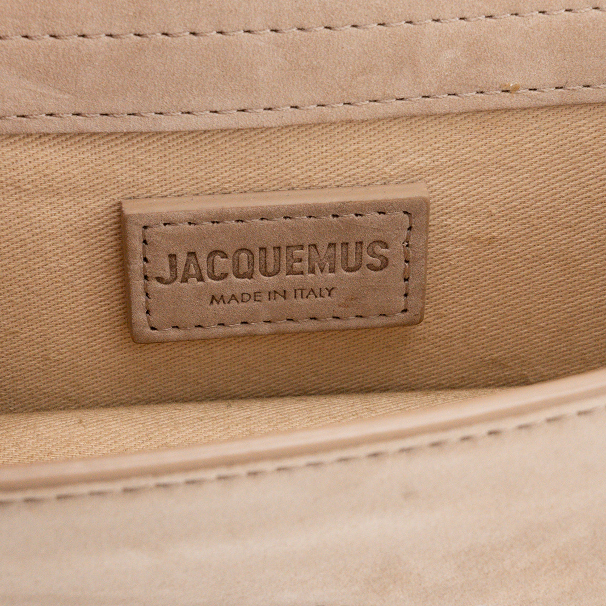 JACQUEMUS - Sac à bandoulière Bambino Jacquemus en daim gris