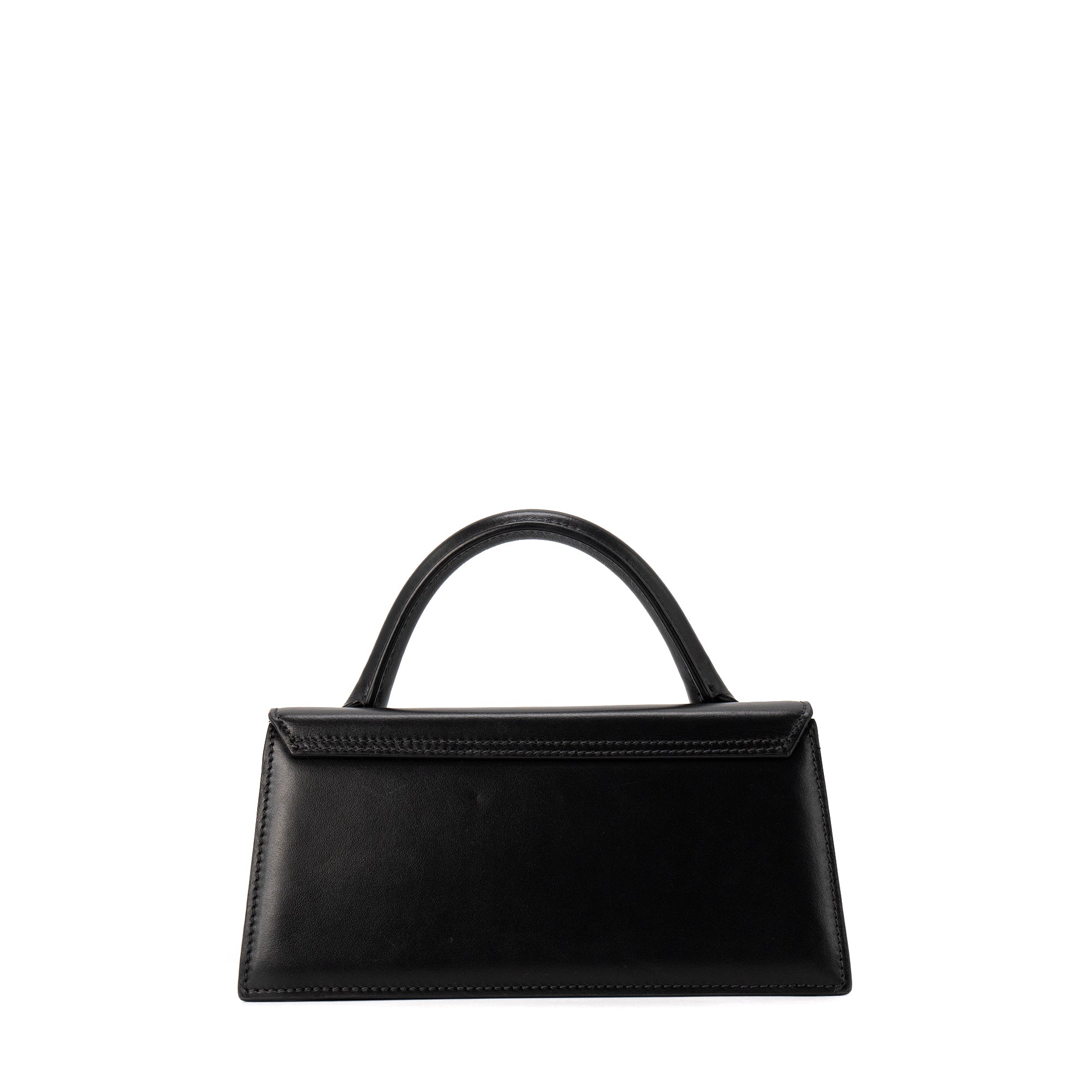 JACQUEMUS - Sac à bandoulière Chiquito Long Jacquemus en cuir lisse noir