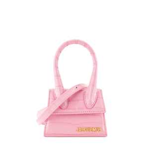 JACQUEMUS - Sac à bandoulière Chiquito Mini Jacquemus en cuir embossé rose