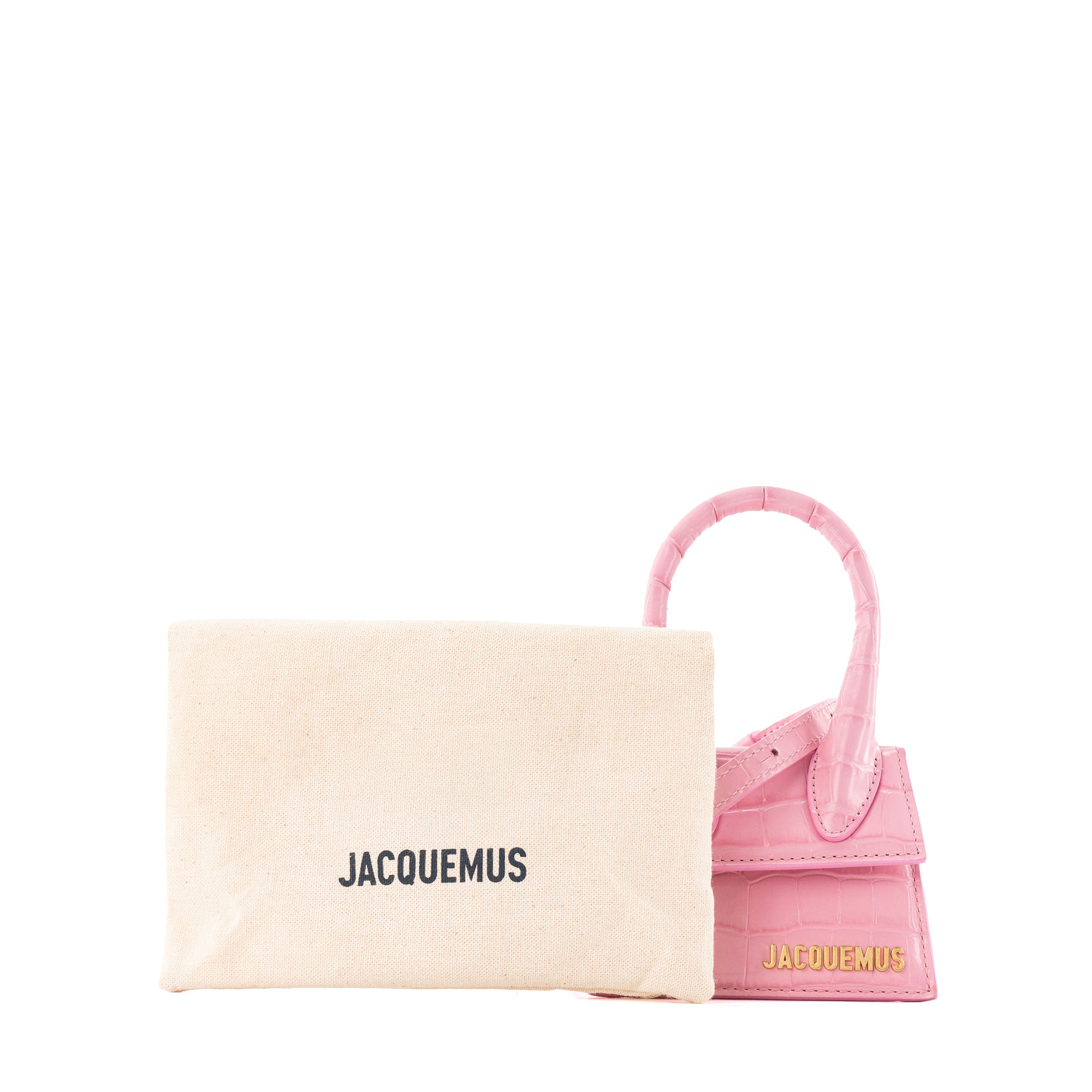 JACQUEMUS - Sac à bandoulière Chiquito Mini Jacquemus en cuir embossé rose