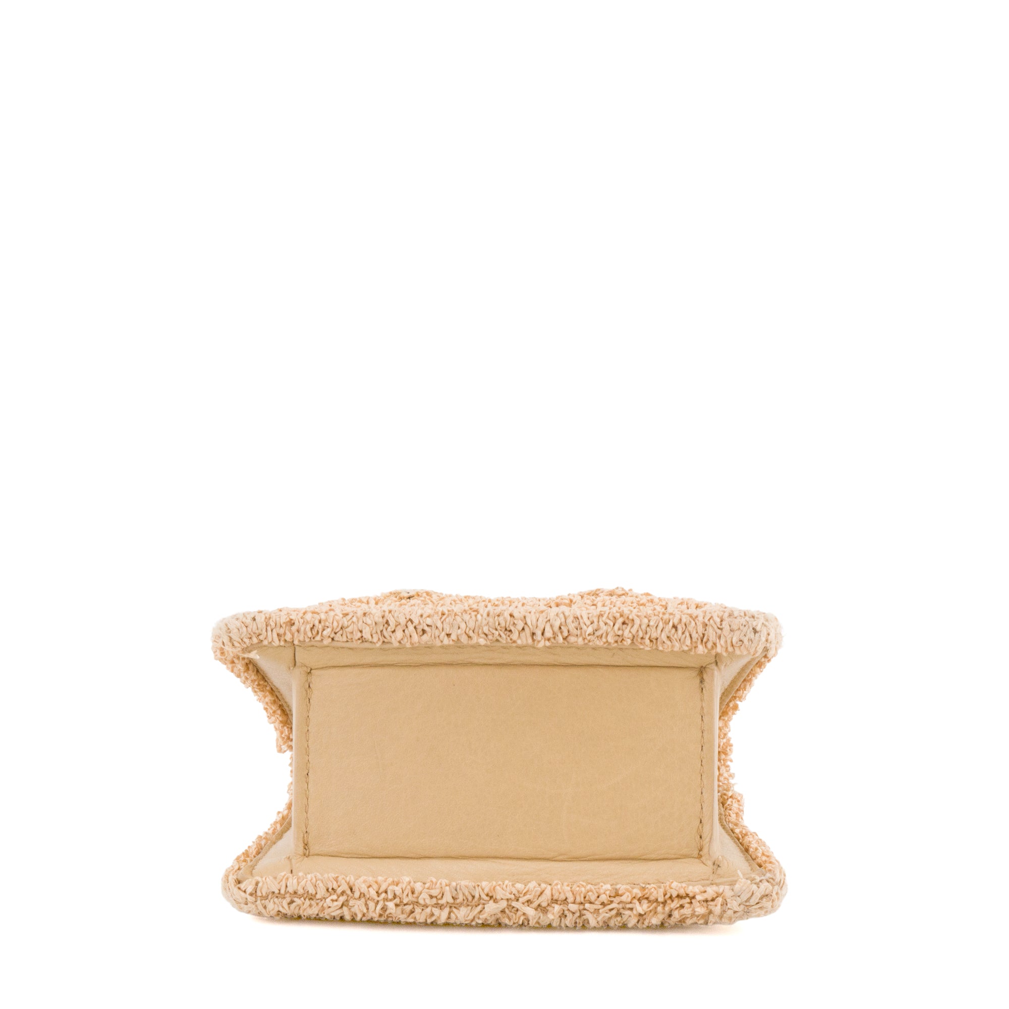 JACQUEMUS - Sac à bandoulière Chiquito Mini Jacquemus en raphia et cuir beige