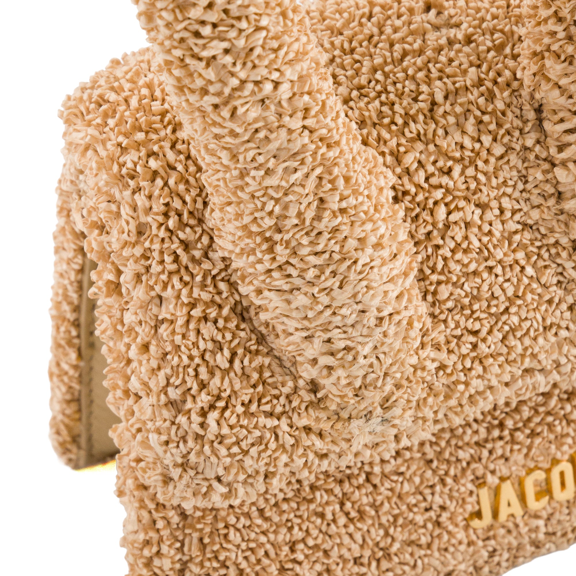 JACQUEMUS - Sac à bandoulière Chiquito Mini Jacquemus en raphia et cuir beige
