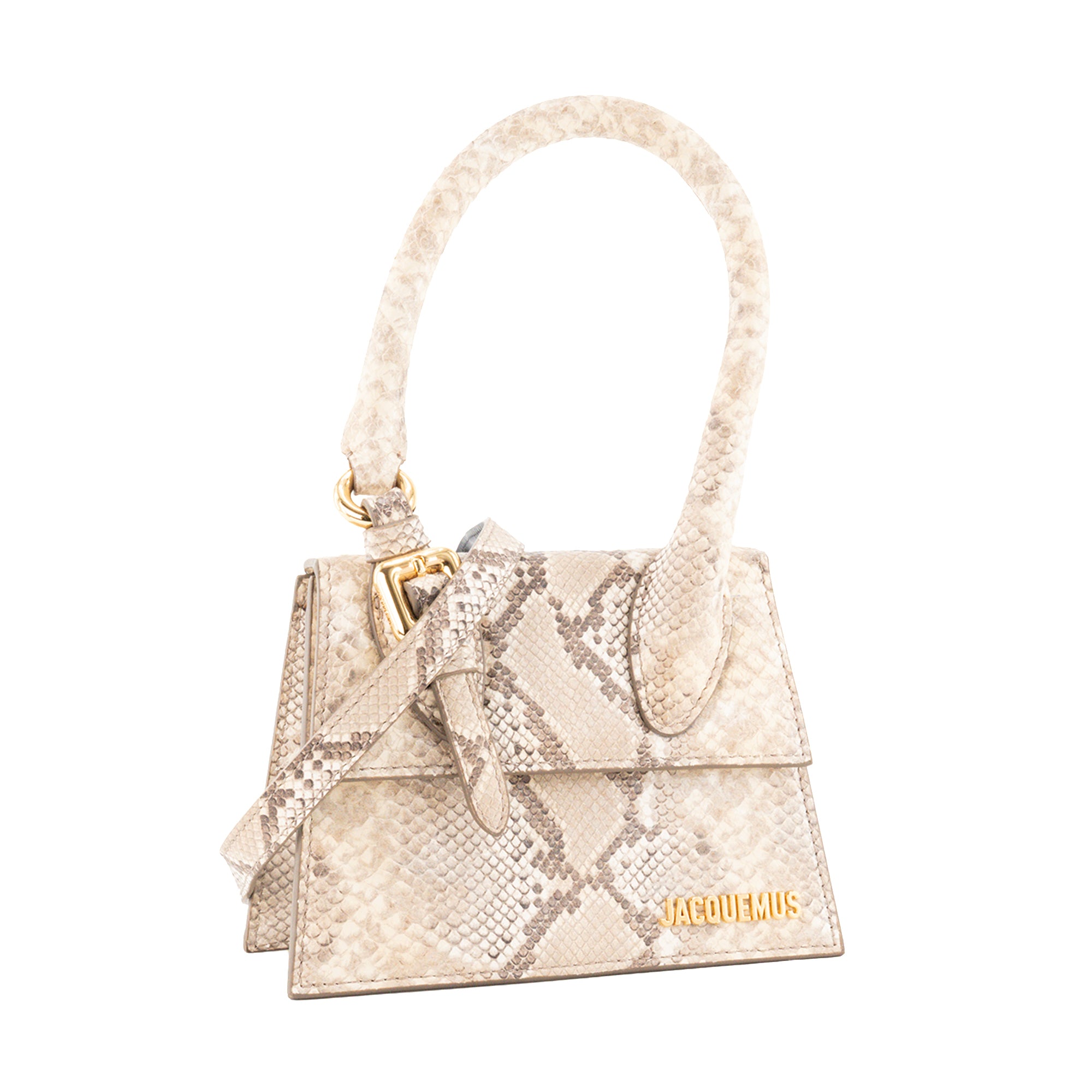 JACQUEMUS - Sac à bandoulière Chiquito moyen Jacquemus en cuir effet python