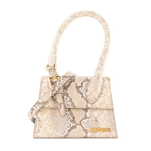 JACQUEMUS - Sac à bandoulière Chiquito moyen Jacquemus en cuir effet python
