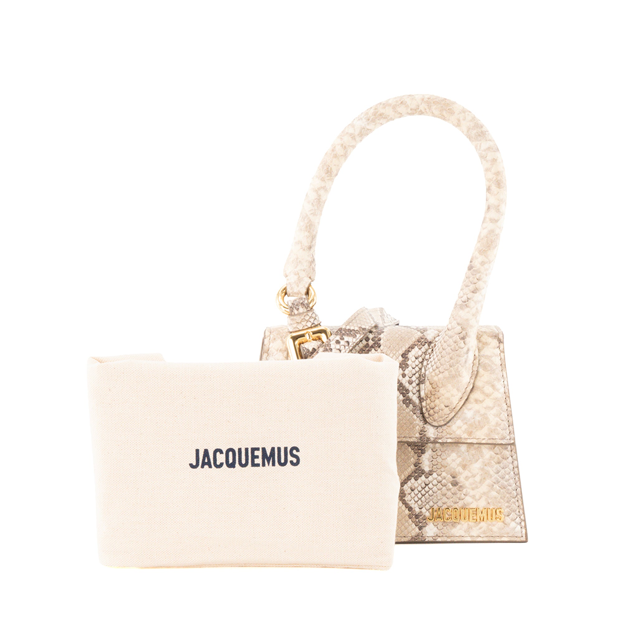 JACQUEMUS - Sac à bandoulière Chiquito moyen Jacquemus en cuir effet python