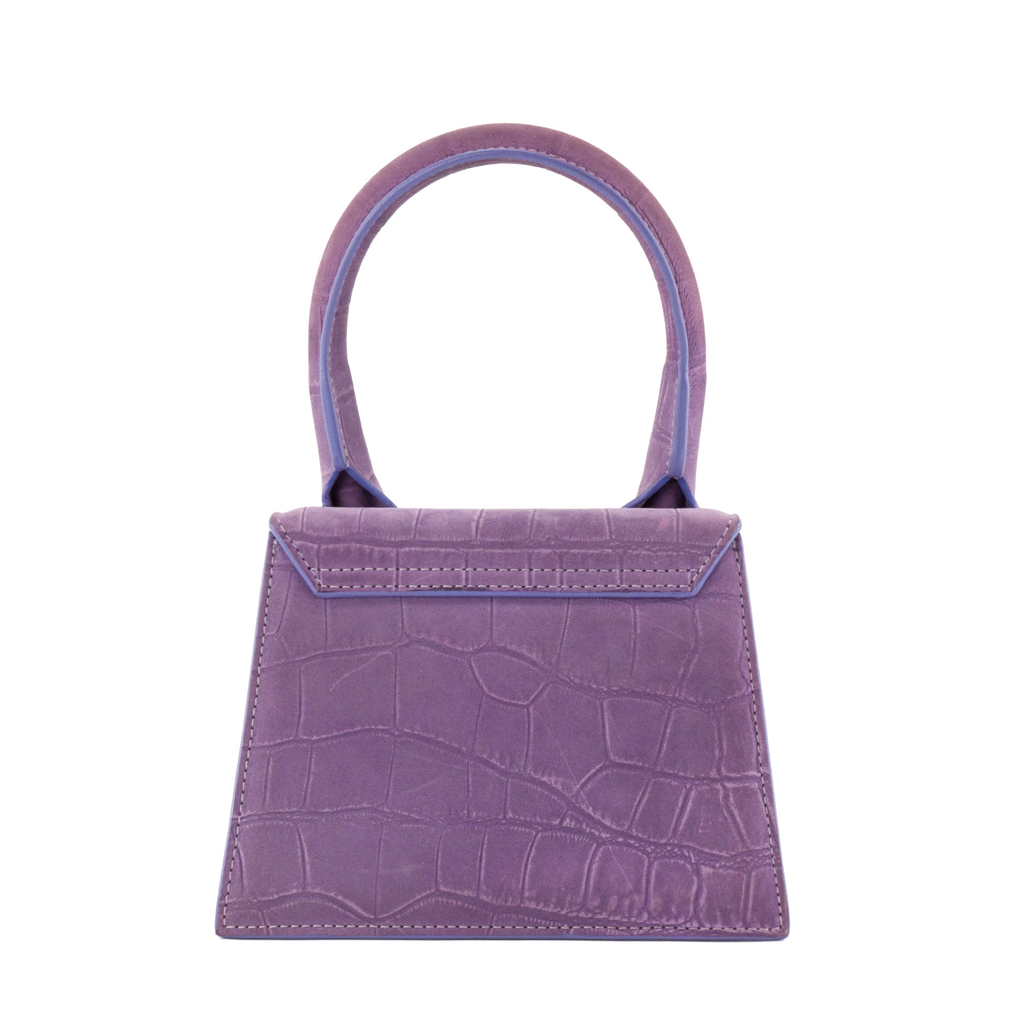 JACQUEMUS - Sac à bandoulière Chiquito Moyen Jacquemus en cuir embossé violet