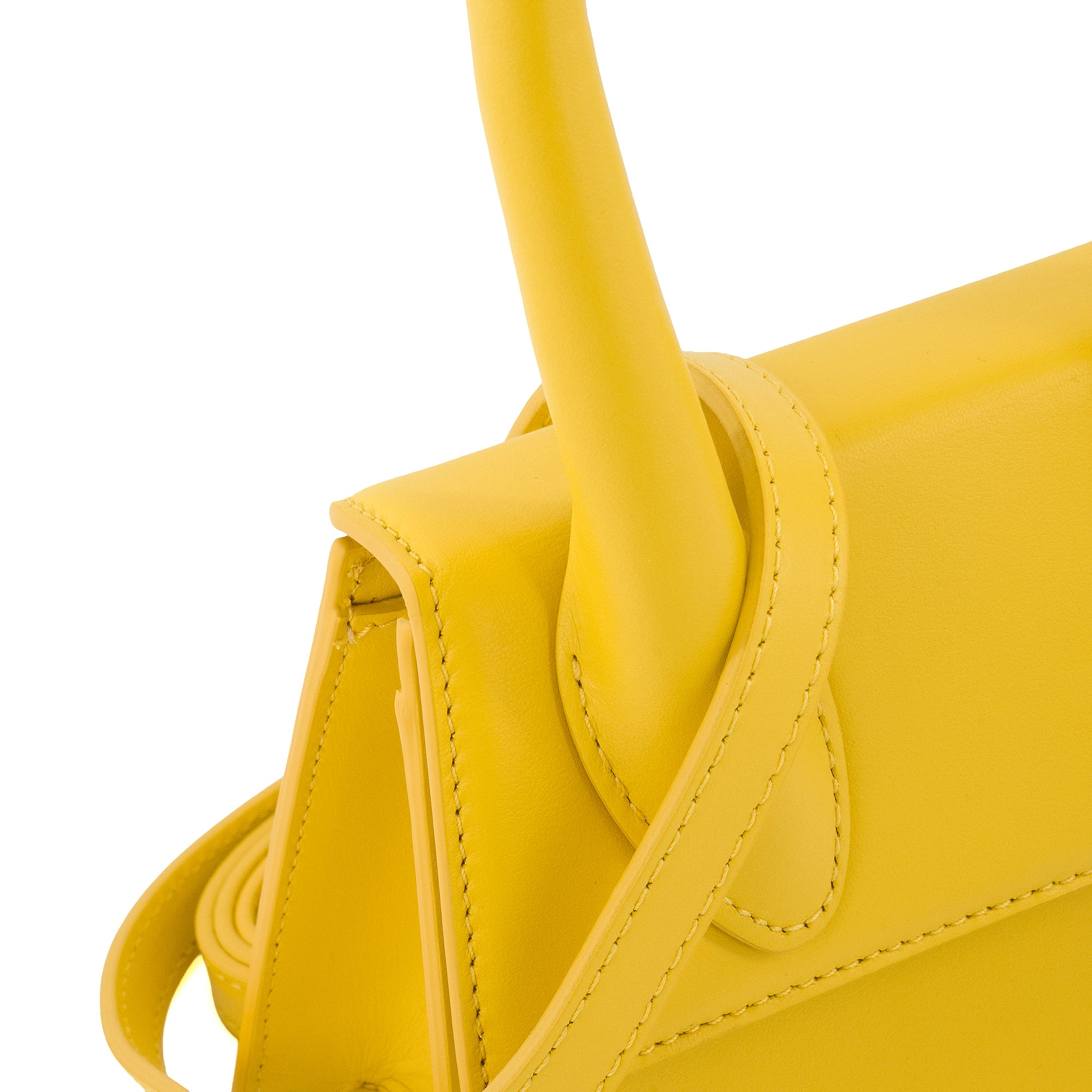 JACQUEMUS - Sac à bandoulière Chiquito moyen Jacquemus en cuir jaune